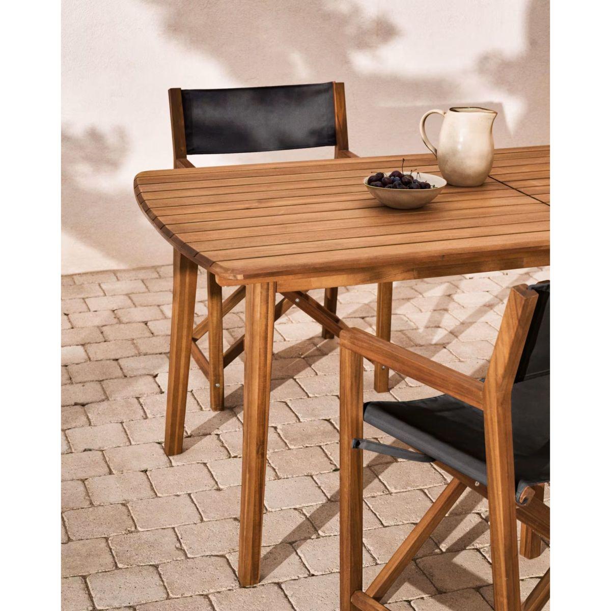 Garten Ausziehtisch Thianna Akazienholz 180-240x90
