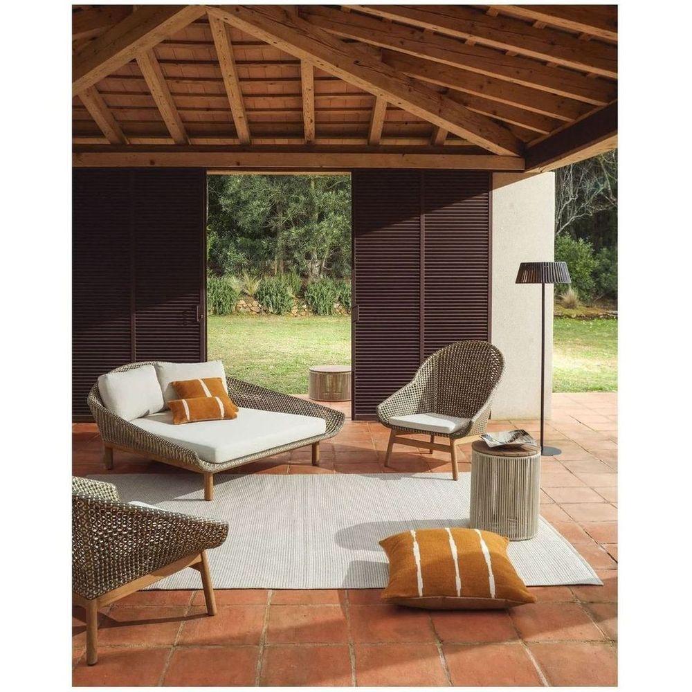 Garten Teppich Turiane aus Synthetikfasern écru 200x300