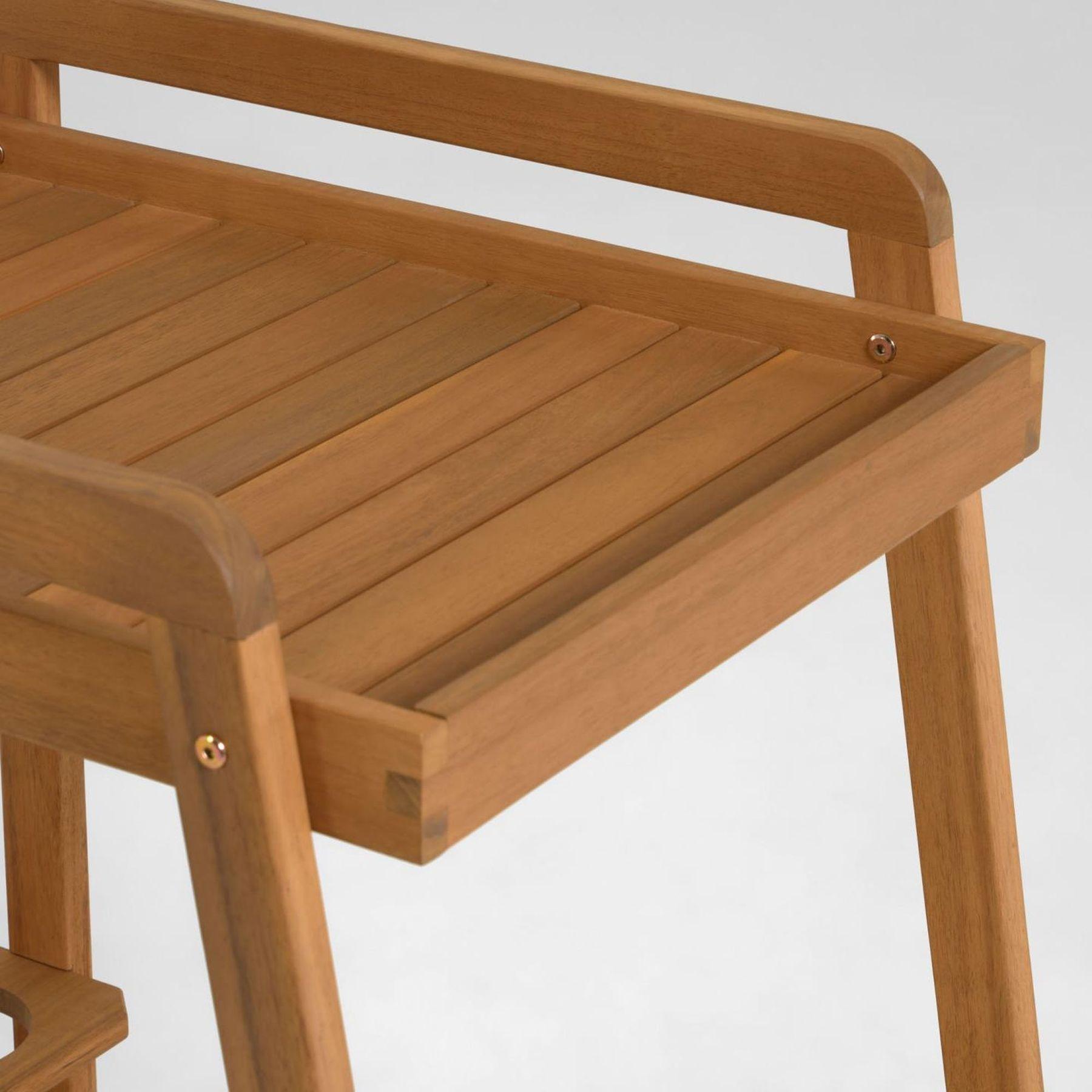 Felisa Outdoor Serviertisch aus massivem Akazienholz 100% FSC