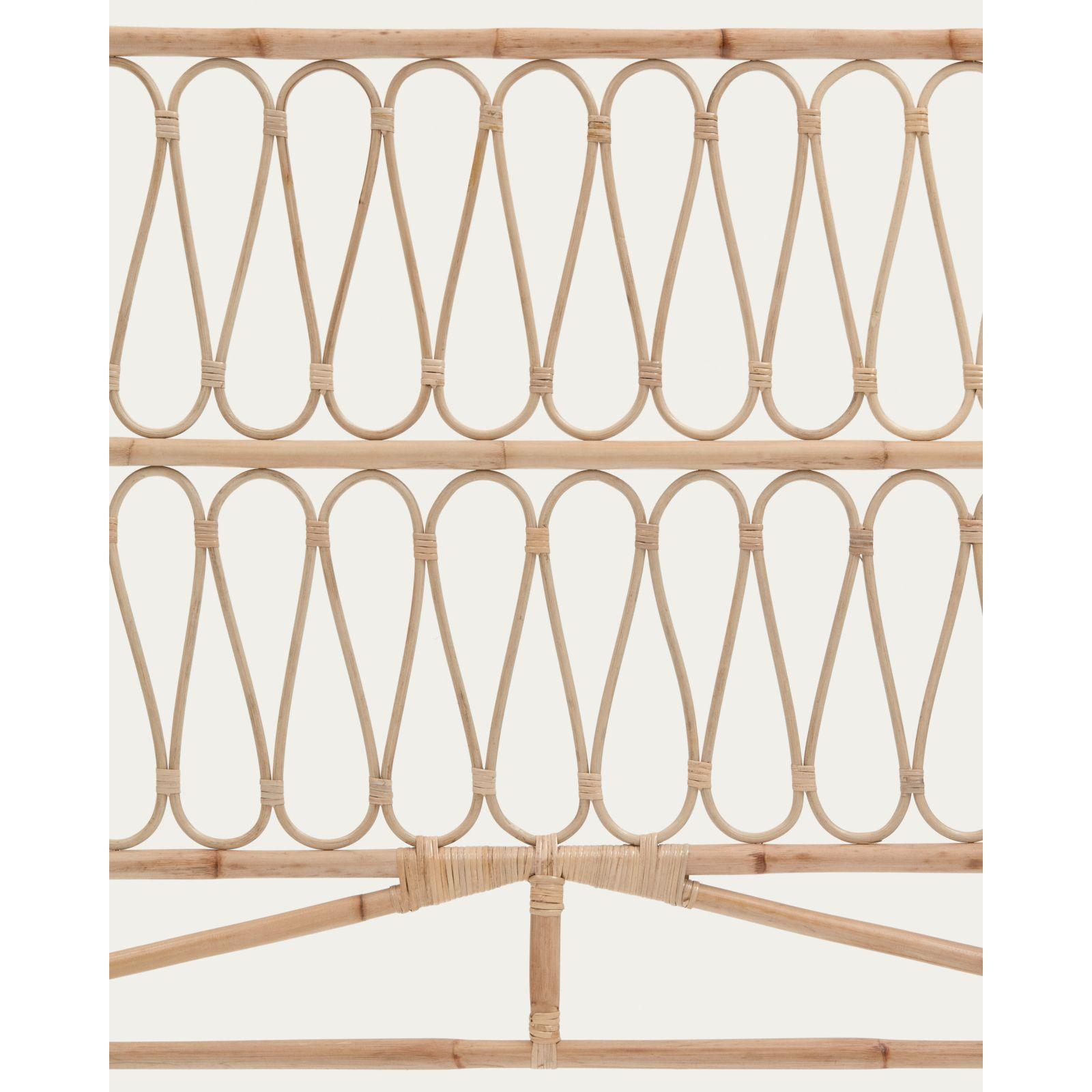 Bettkopfteil Caterina aus Rattan natur für Bett 150cm