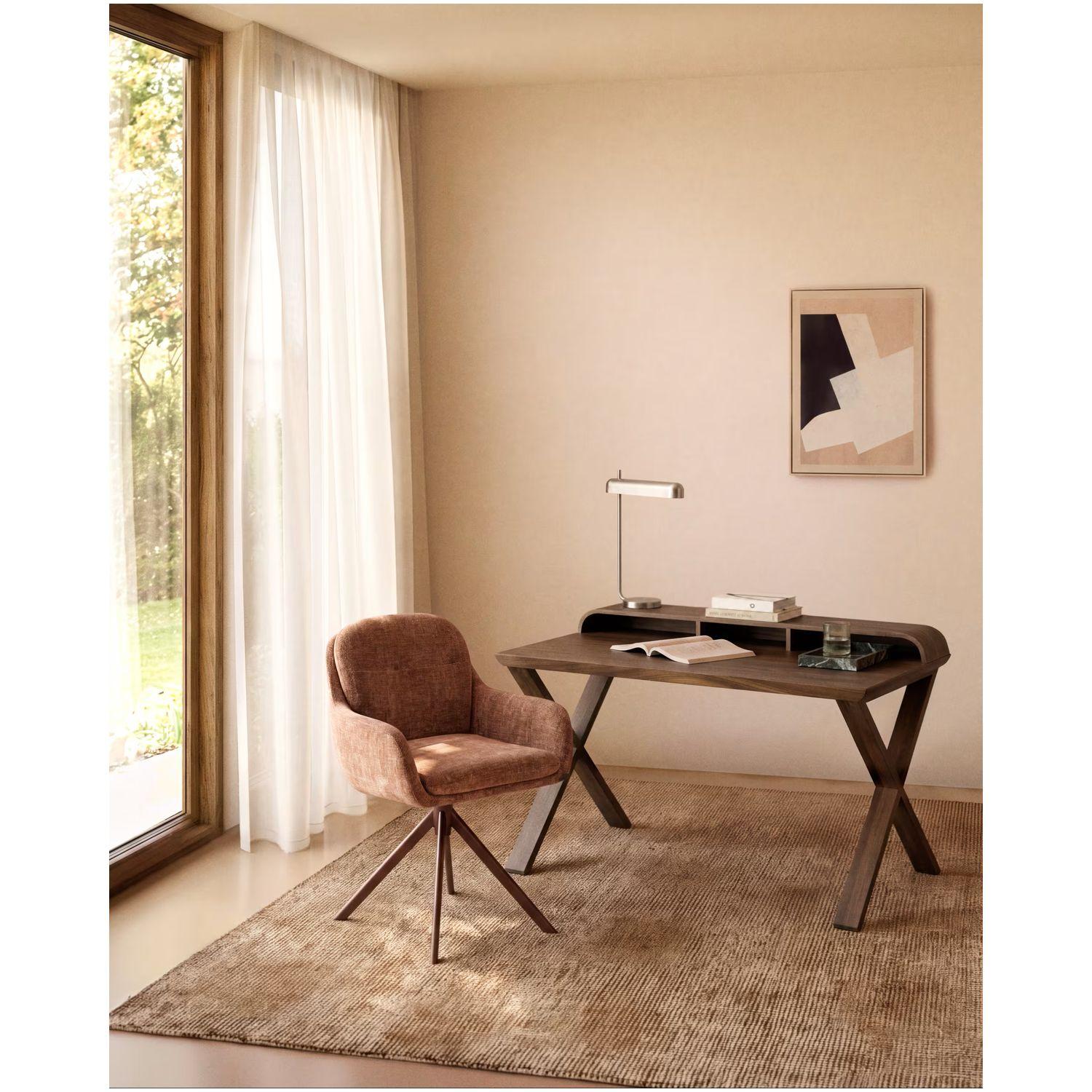 Schreibtisch Dilare aus Nussbaumfurnier 120x85