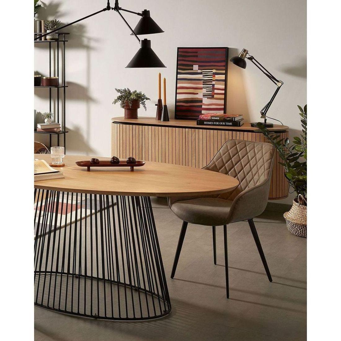 Sideboard  Licia mit 4 Türen Mangoholz natur 170