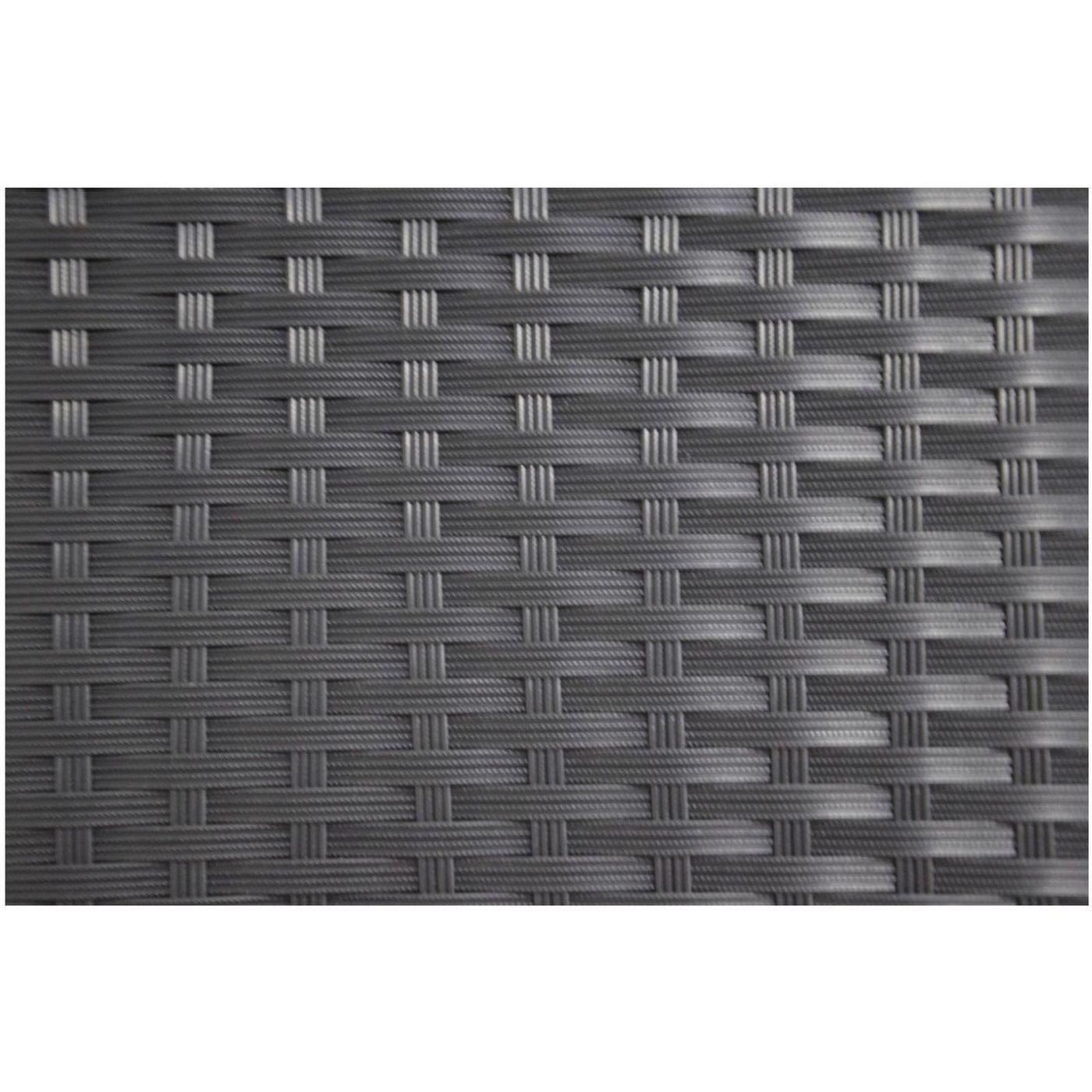 Poly Rattan Kissenbox mit Rollen 165x67x95