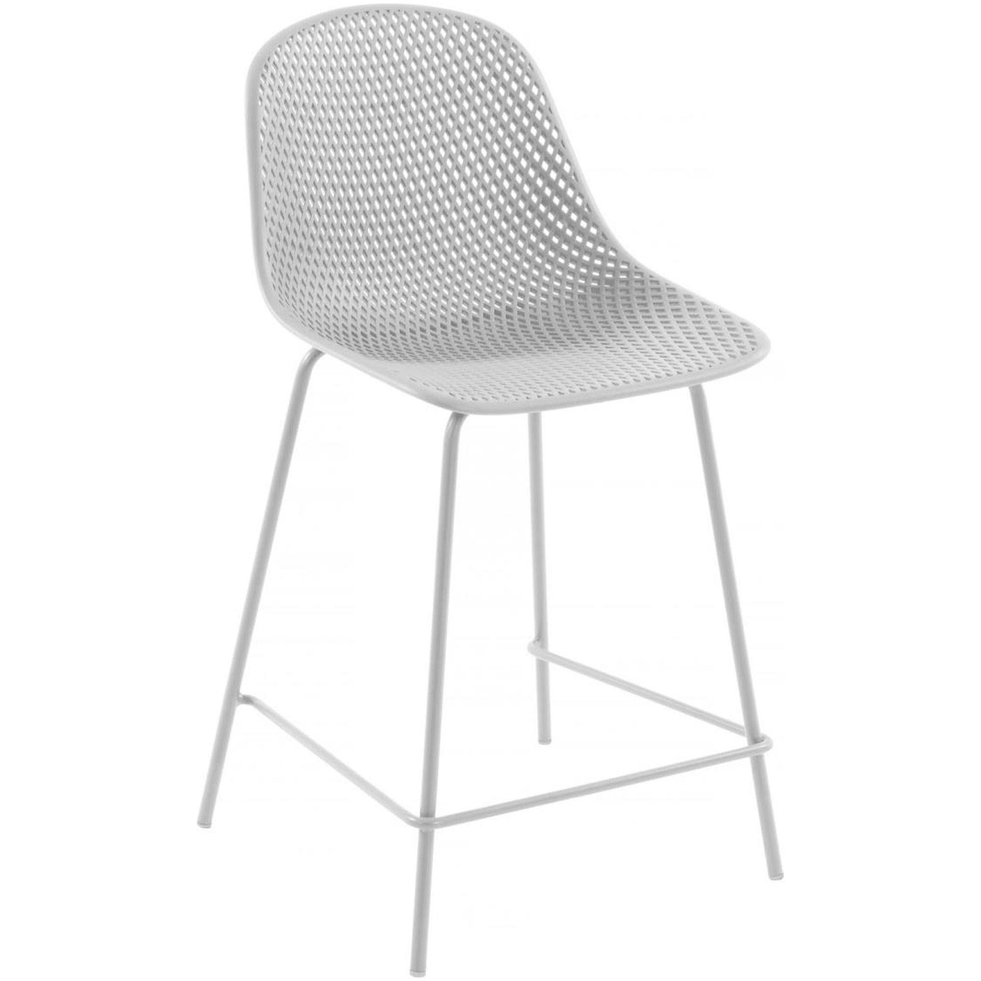 Barhocker Outdoor Garten Quinby Quinby weiss Sitzhöhe 65