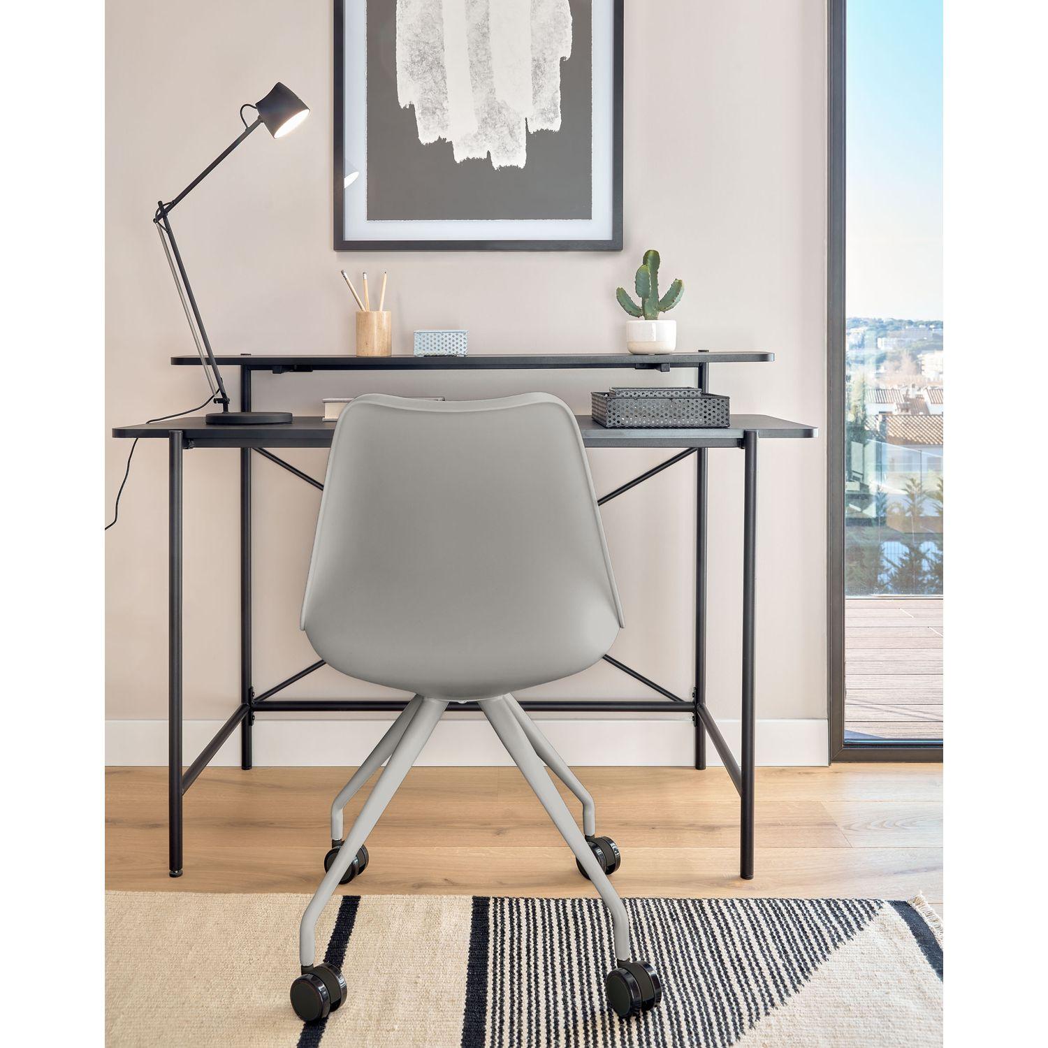 Schreibtisch Gina Melaminplatte und Metallbeine 120x60