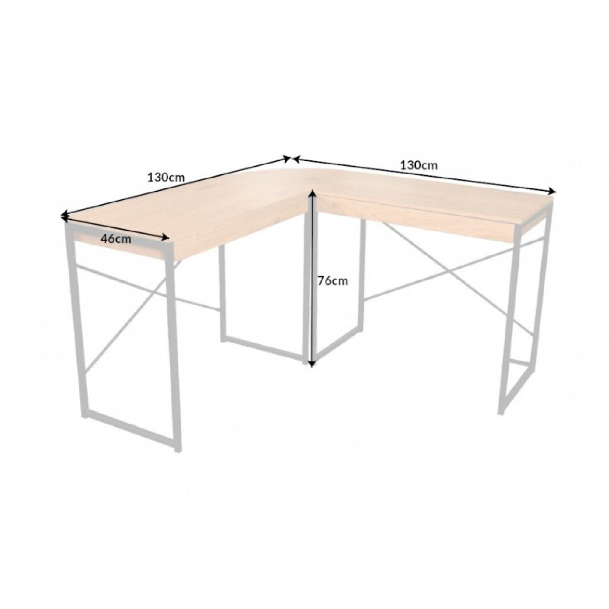 Eck-Schreibtisch Basic Eiche-Optik