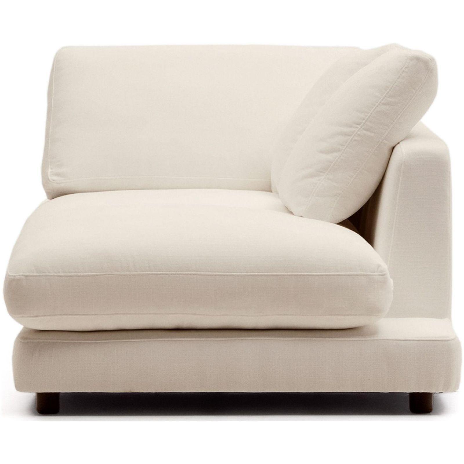 Chaiselongue Recamiere Gala rechts Stoff beige 193x105