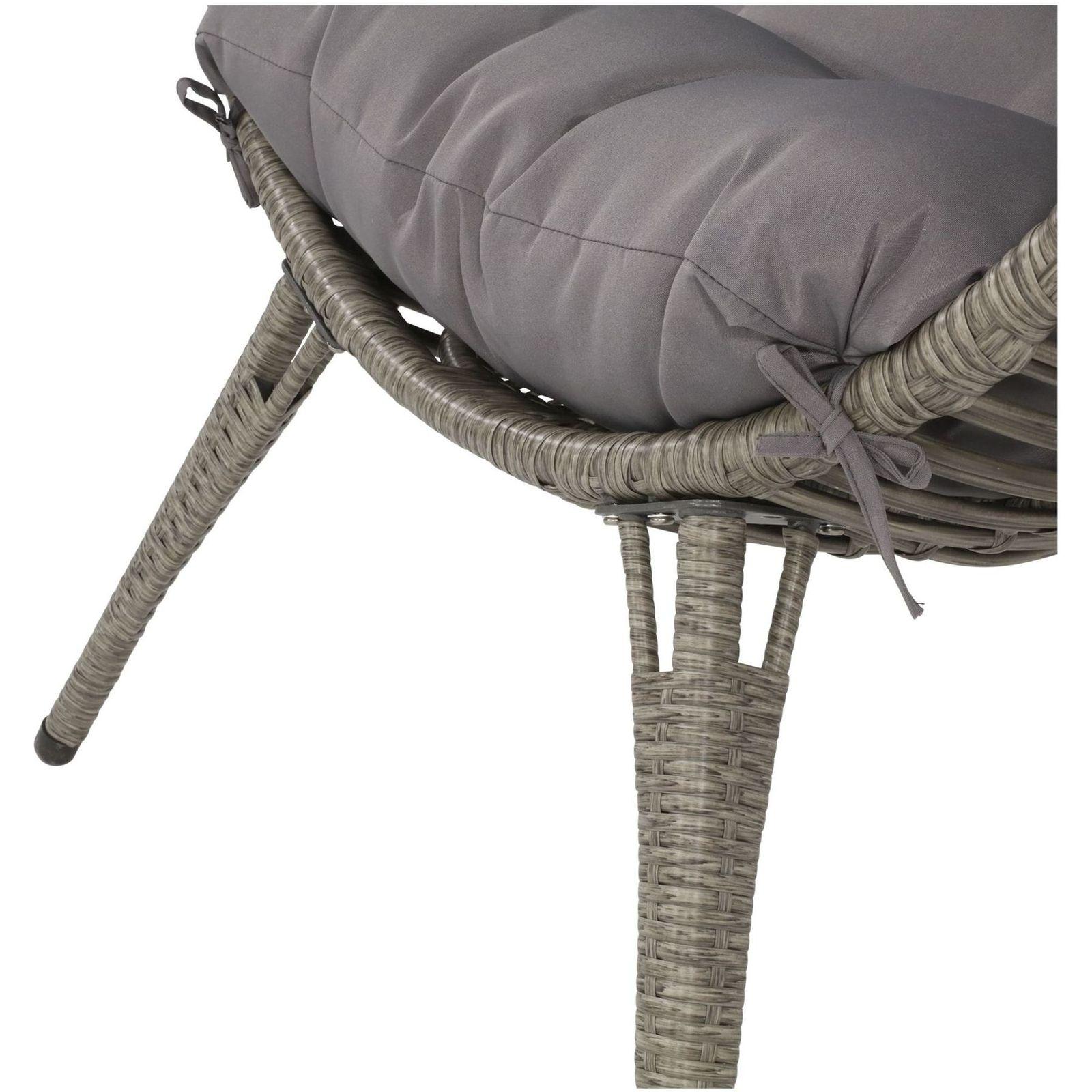 Garten Relaxsessel Egg Billy grau
