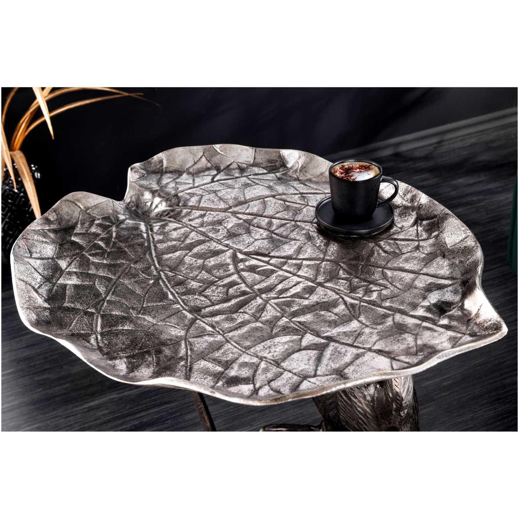 Beistelltisch Affe Metall silber