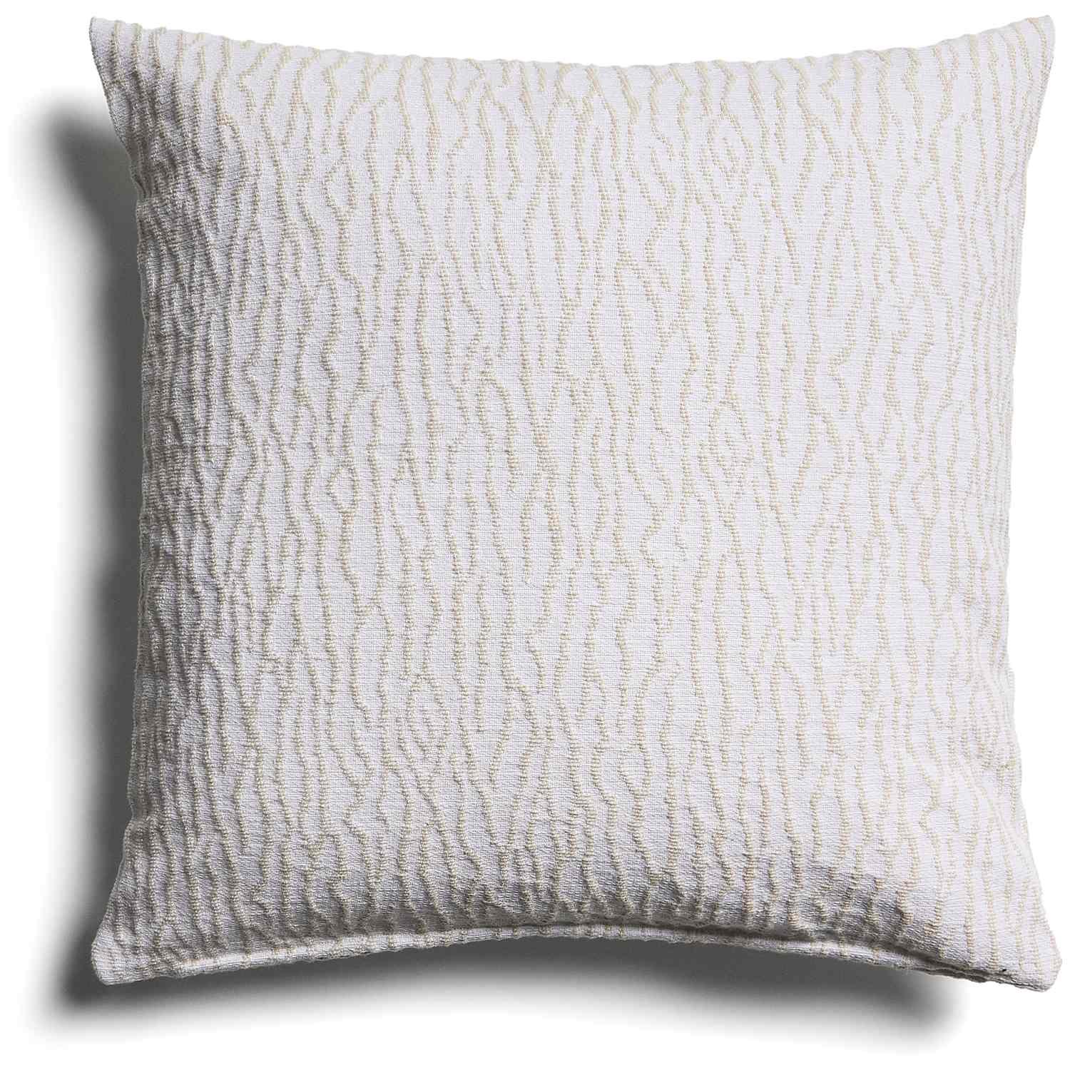 Kissenbezug Alnori aus 100 % Baumwolle mit Jacquard-Muster Écru 50 x 50 cm