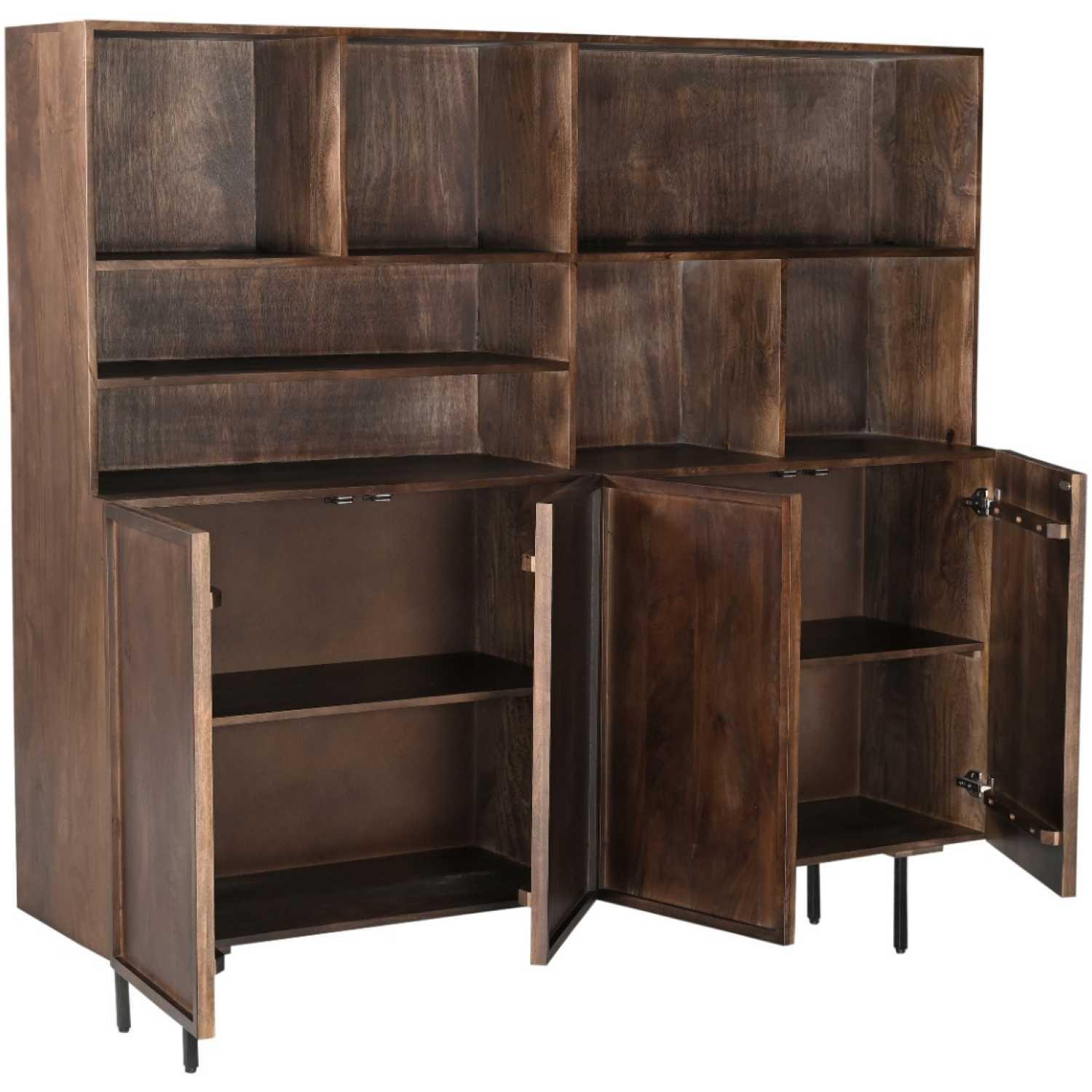 Buffetschrank Elan Mangoholz braun 180x172