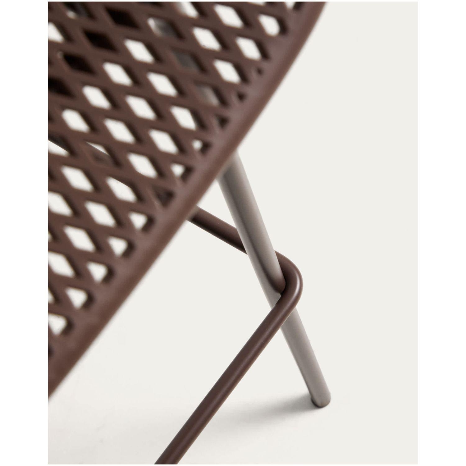 Barhocker Outdoor Garten Quinby Quinby braun Sitzhöhe 75