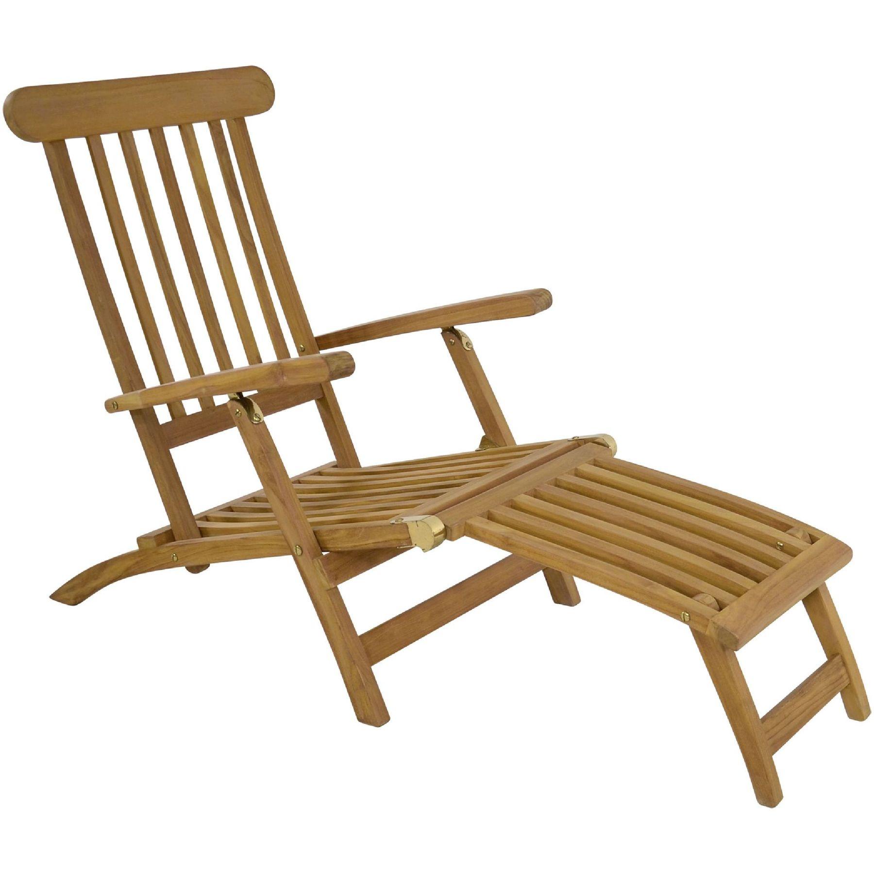 Liegestuhl Deckchair Teak (verstellbar)