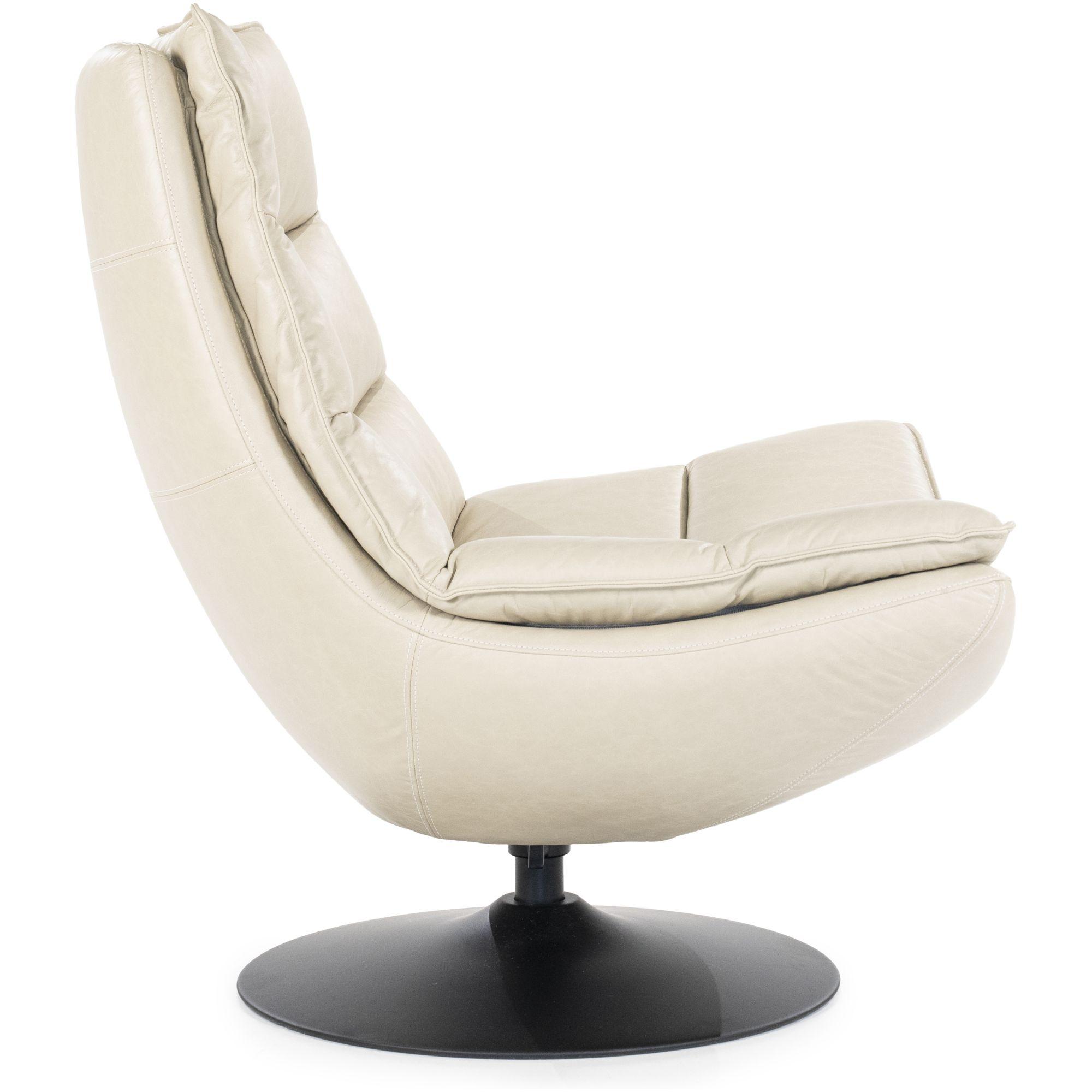 Drehsessel Relax Boxer Echtleder beige