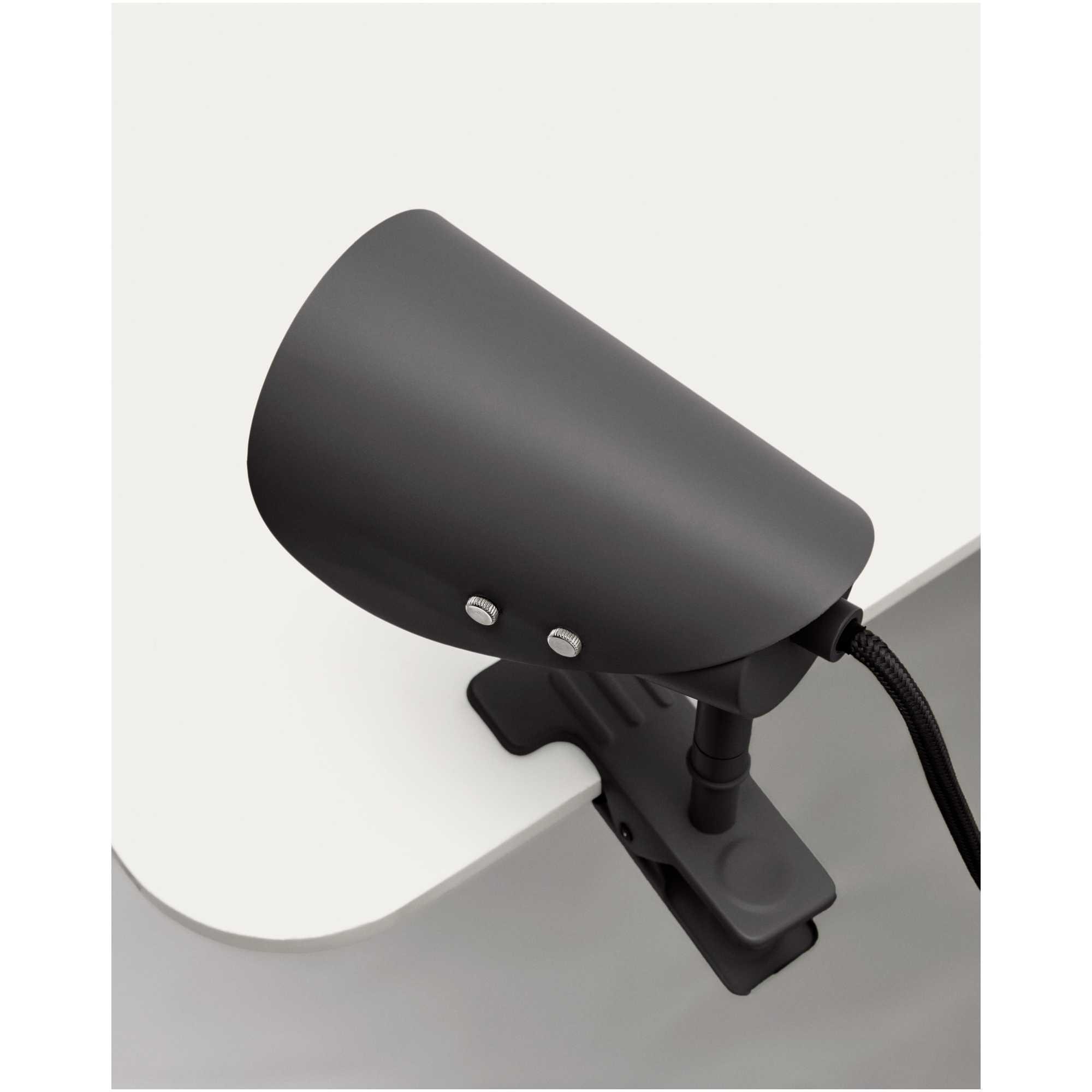 Kleine Klemmlampe Jula aus schwarzem Metall