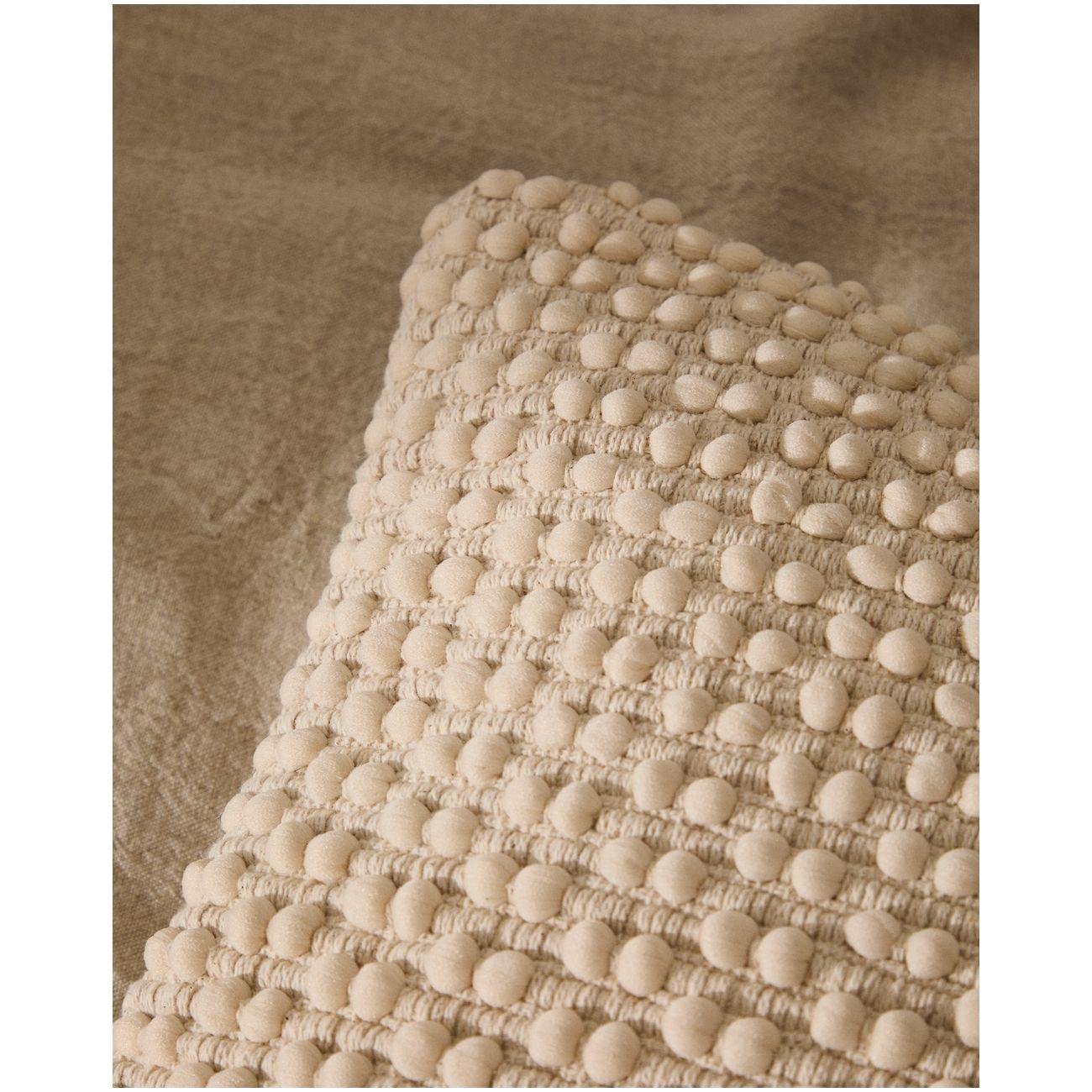 Kissenhülle Mascarell aus weisser Baumwolle und Polyester 40x60
