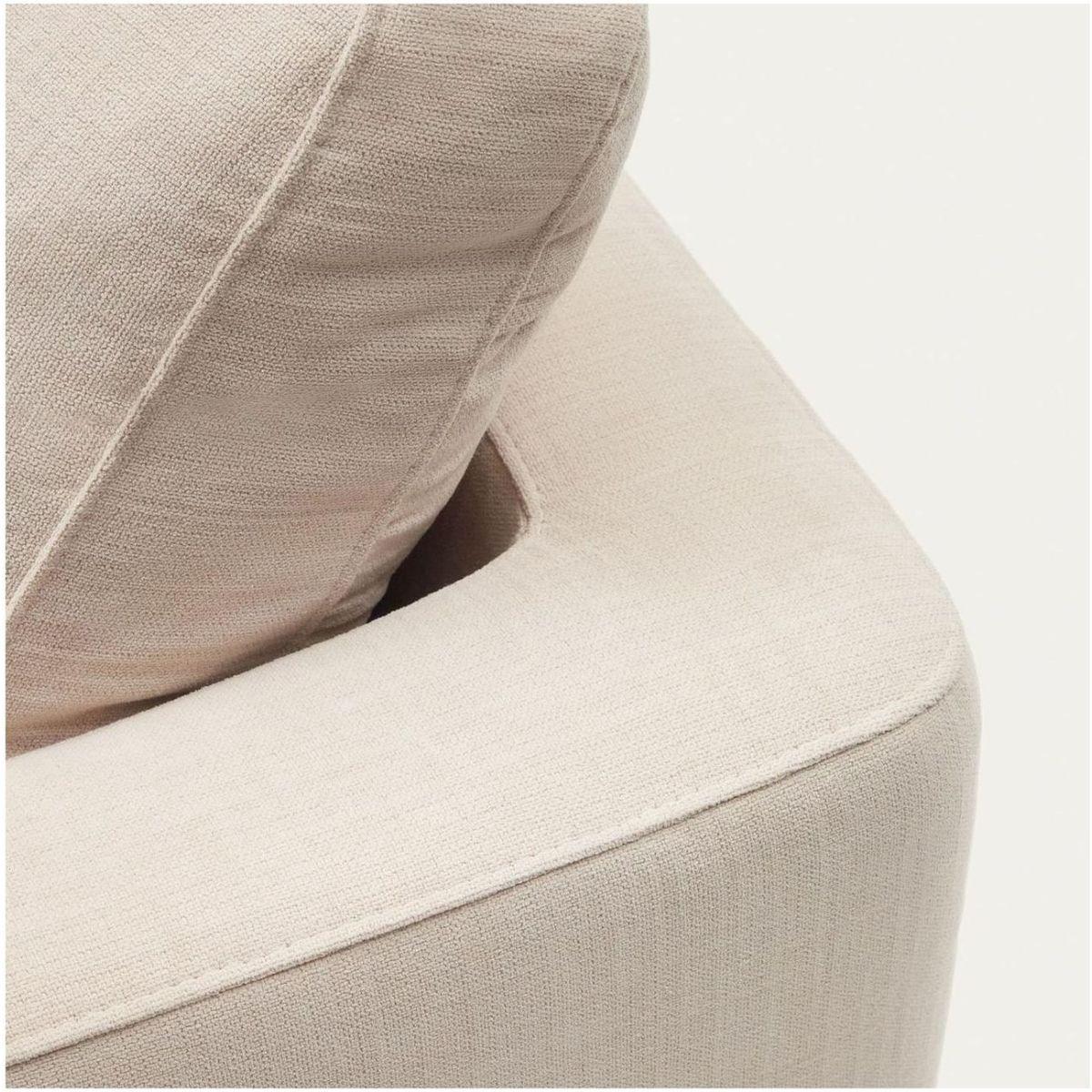 Sofa mit 2 Longchair Liegewiese Gala Stoff beige 210x193