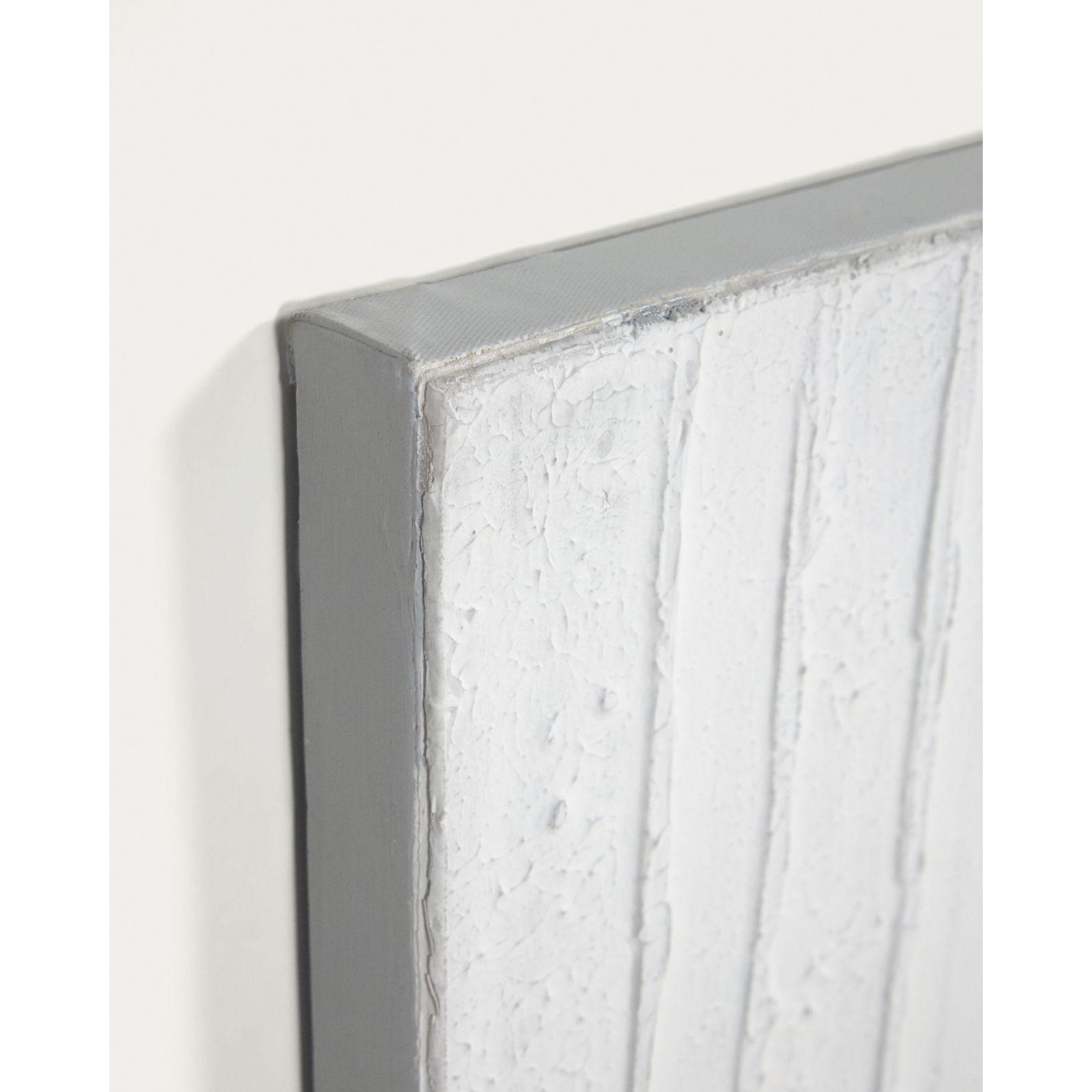 Bild Basilisa in grau und weiss 90x90