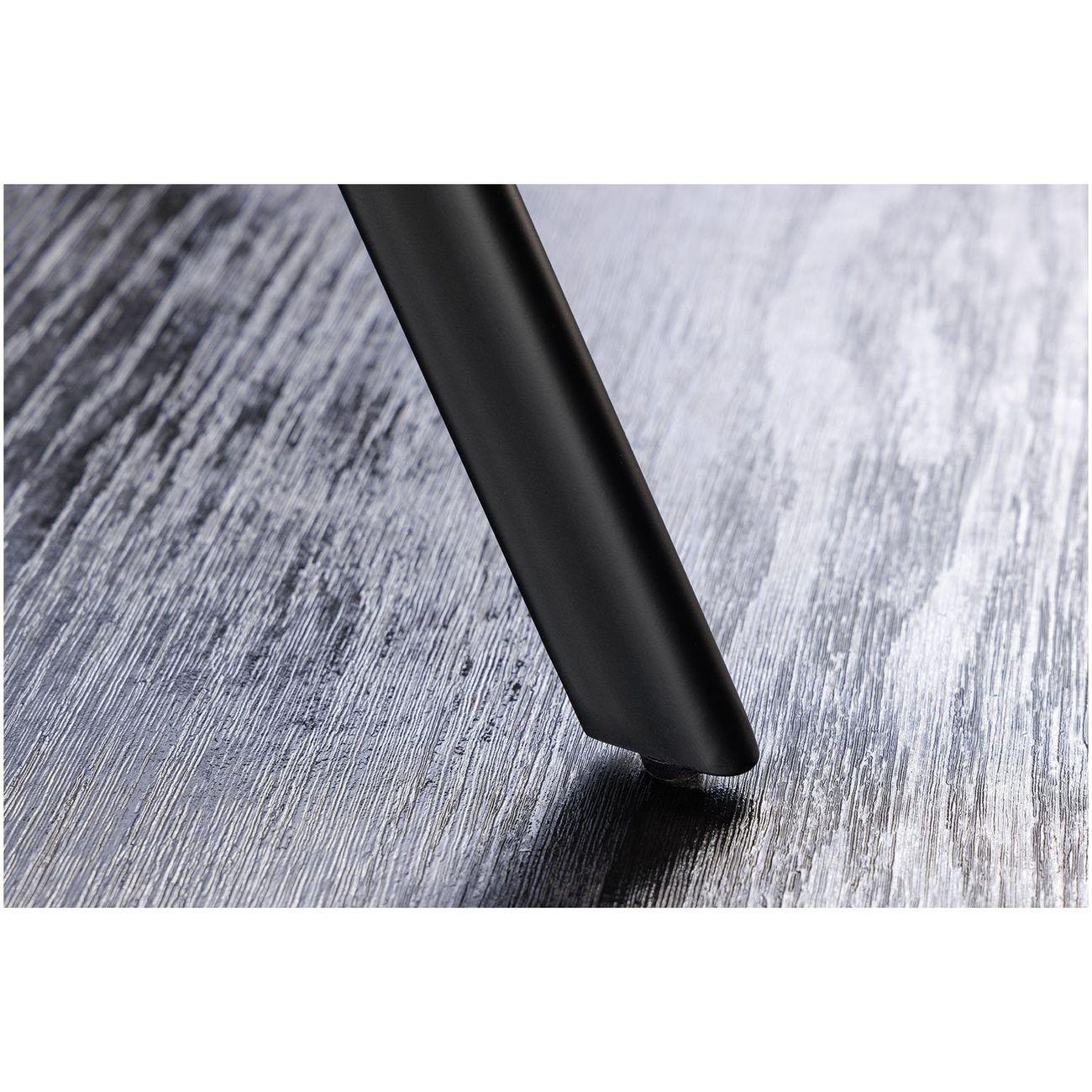 Esstisch Barcelona Studio Eichenoptik natur Metall schwarz 120x120