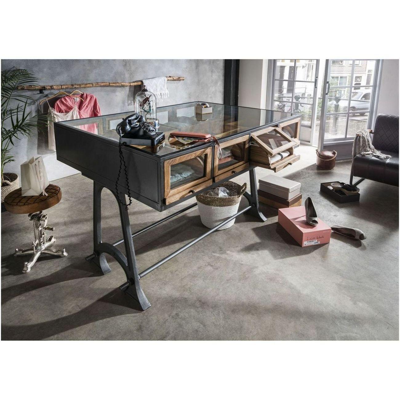 Präsentationstisch Teak Industrial 132