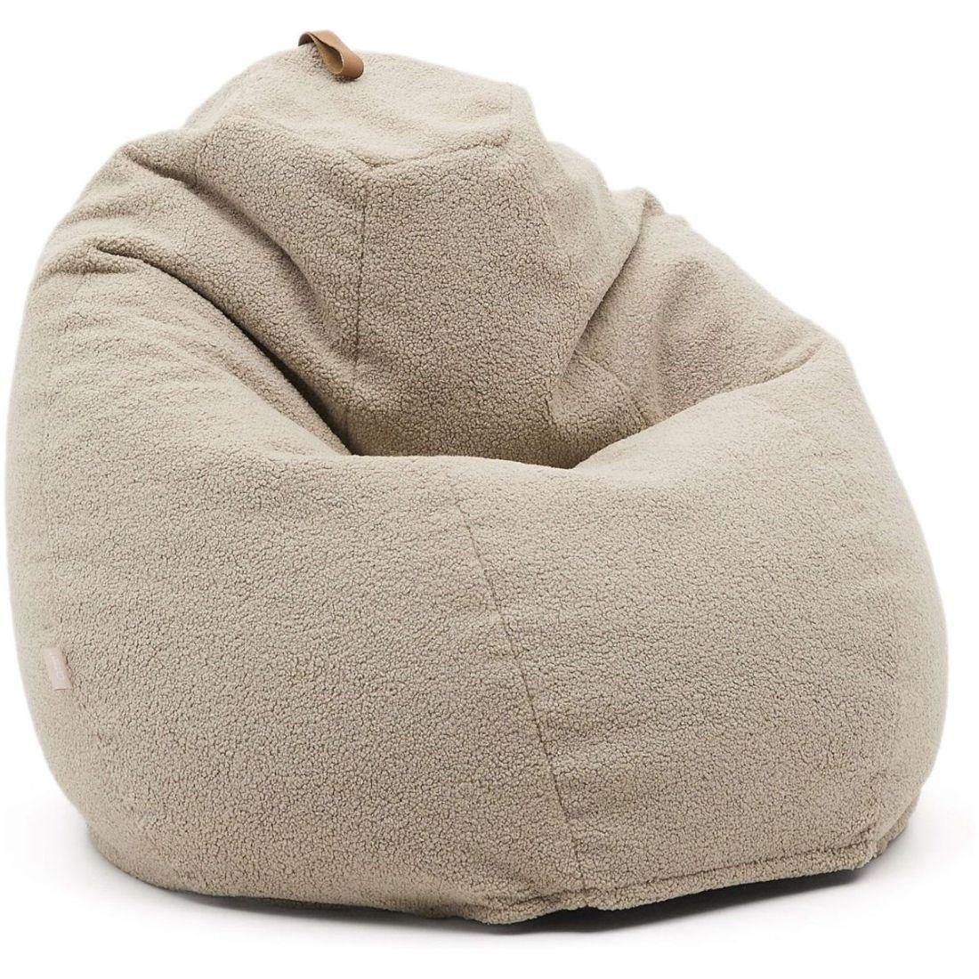 Sitzsack Vicka Bouclé Stoff beige 70x70