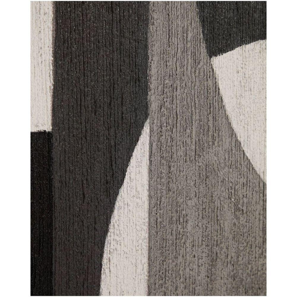 Abstraktes Bild Onure in Schwarz und Weiss 80x100