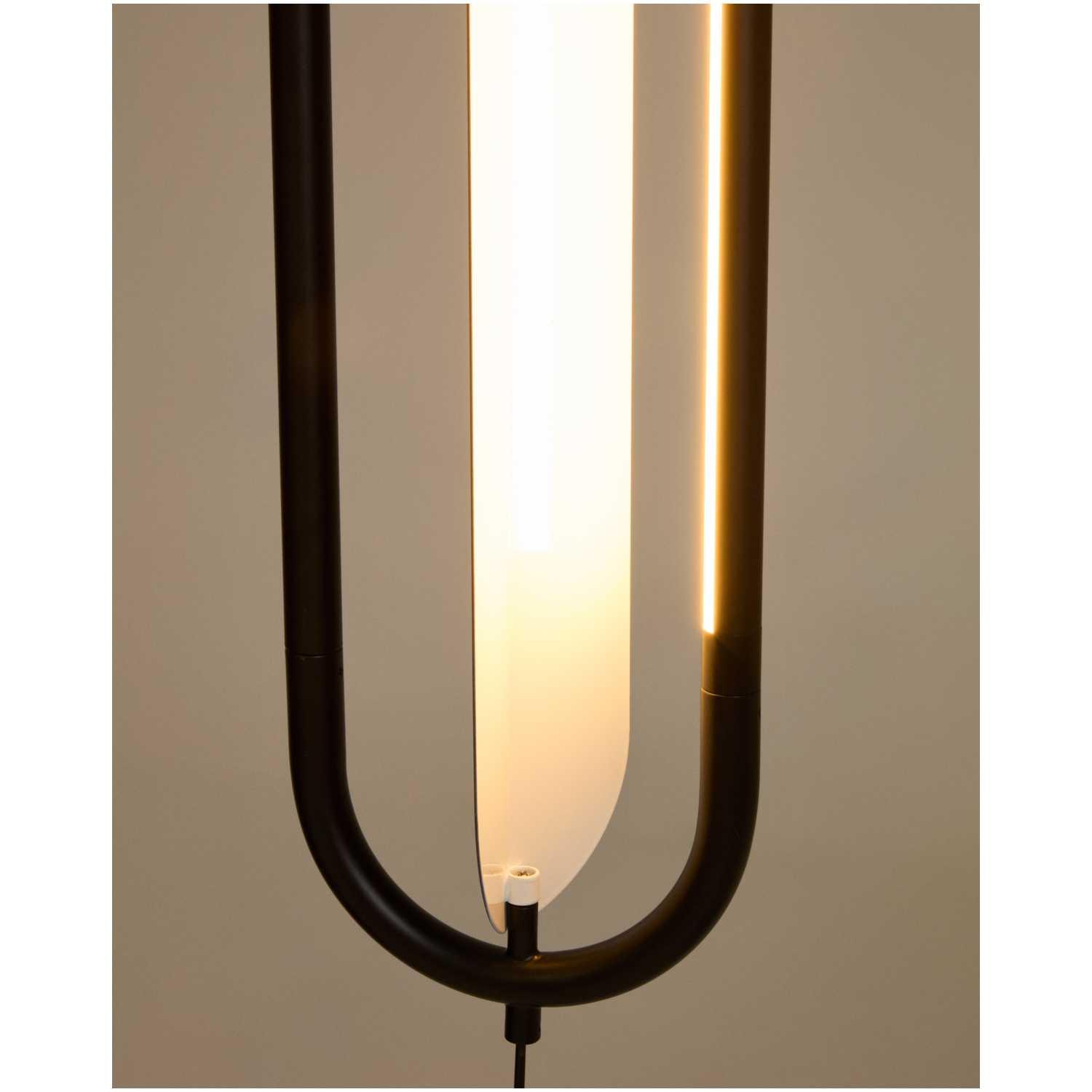 Deckenleuchte Bow aus schwarzem Aluminium Ø 16 cm