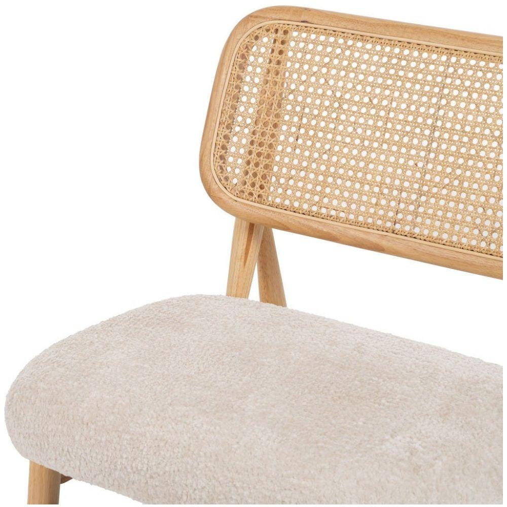 Holzsessel mit Sitzkissen Wienergeflecht natur