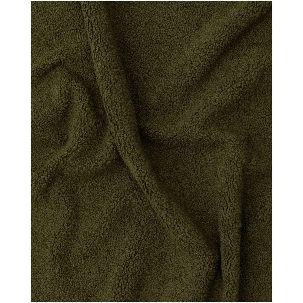 Abziehbares Bett Martina mit dunkelgrünem Lammfellimitat Bouclé - Grösse: 180x200