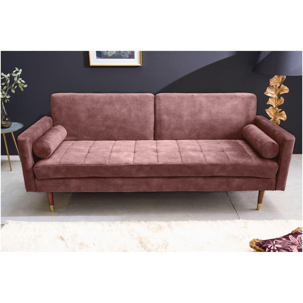 Bettsofa Cona Velours altrosa 195