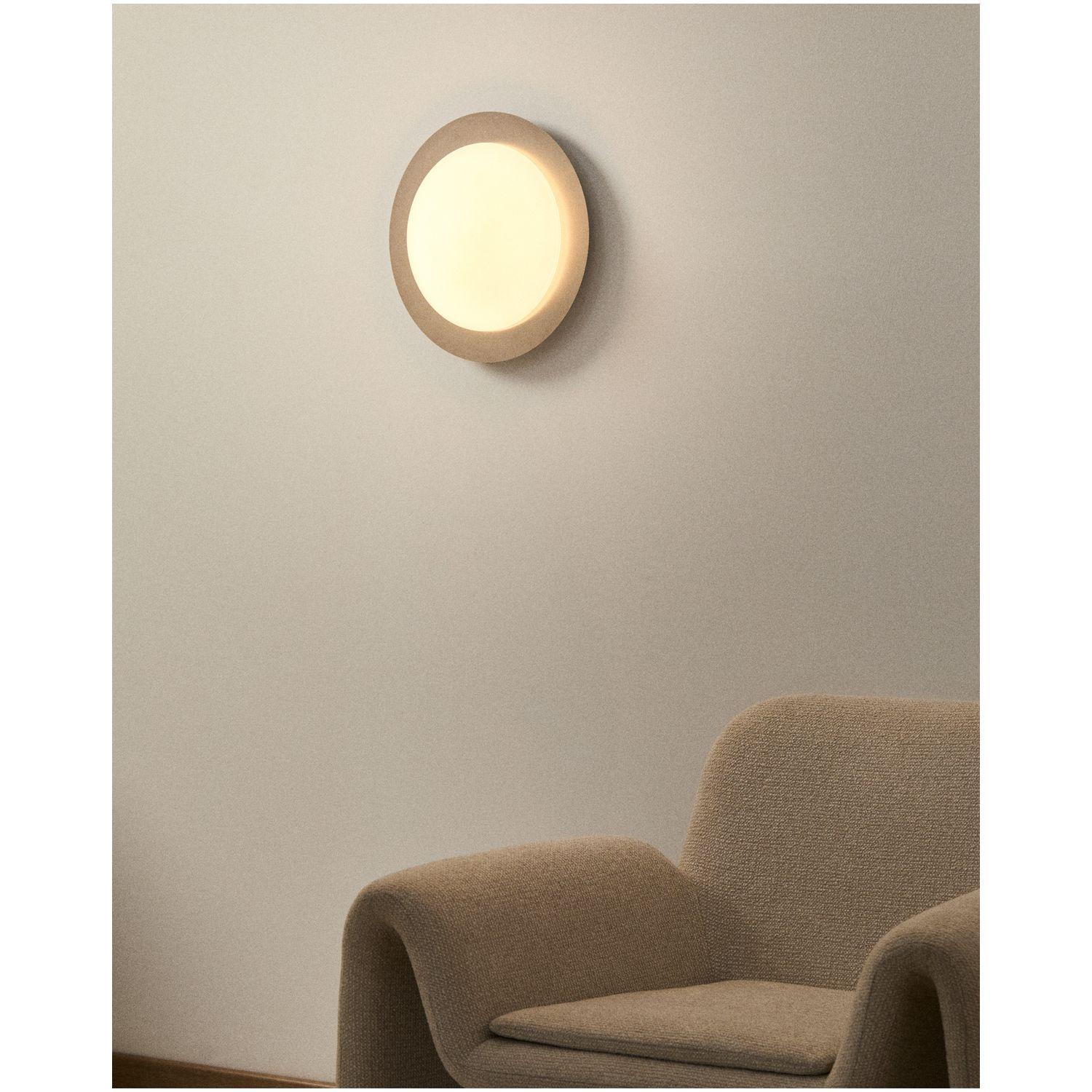 Deckenleuchte Novae Metall gebürstet hellgrau Glas matt 40x40 (mit LED-Beleuchtung)