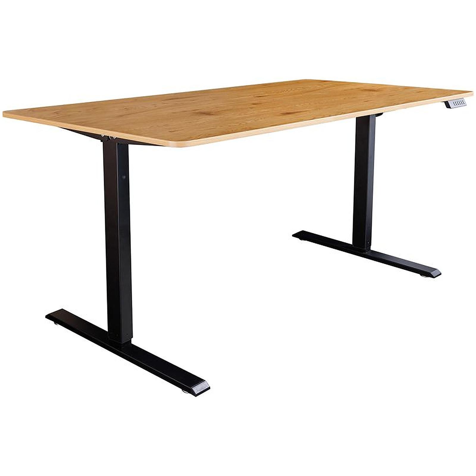 Schreibtisch elektrisch höhenverstellbar Eichenoptik - Grösse: 160x80