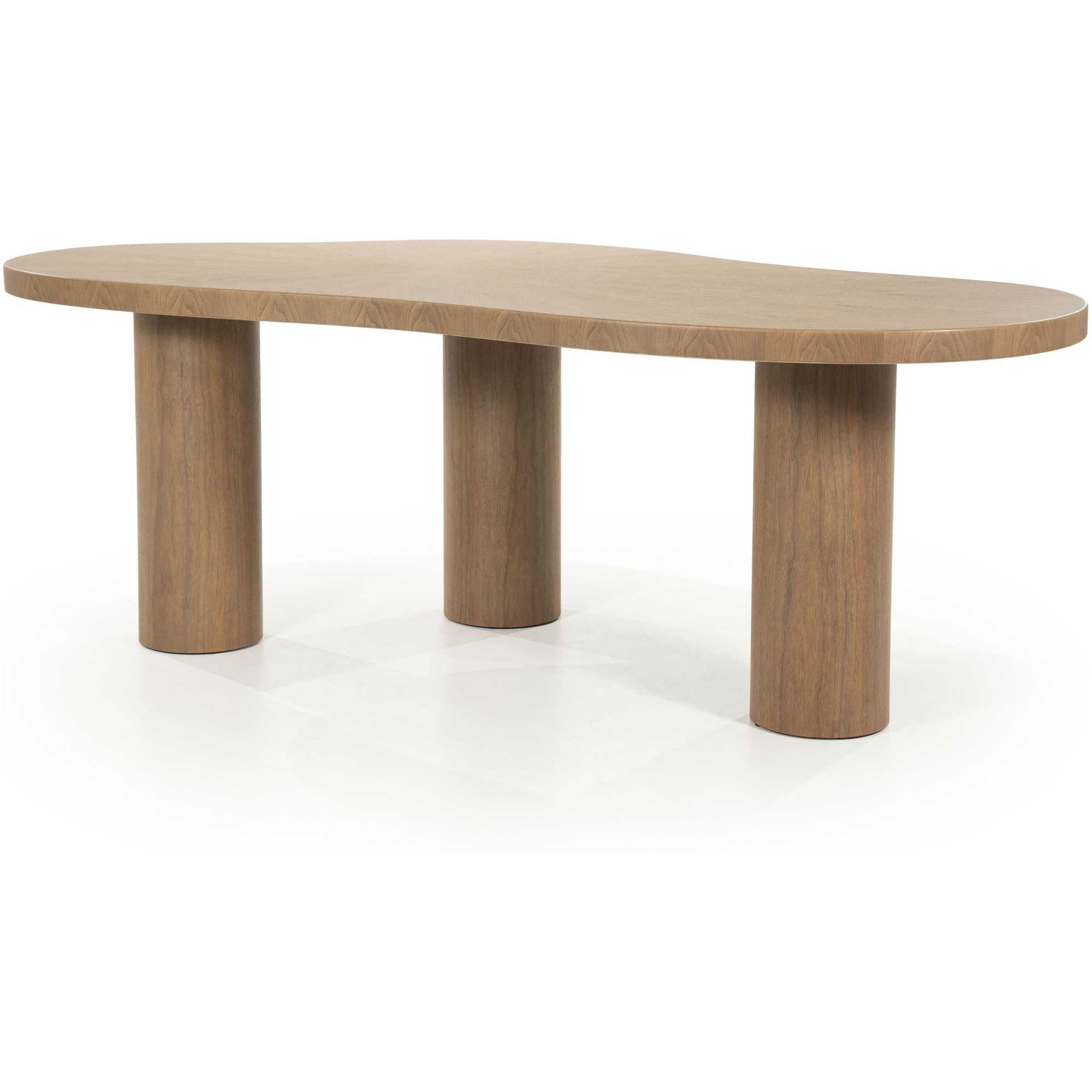 Esstisch Holztisch organisch Charlie Walnussfurnier natur 215x110