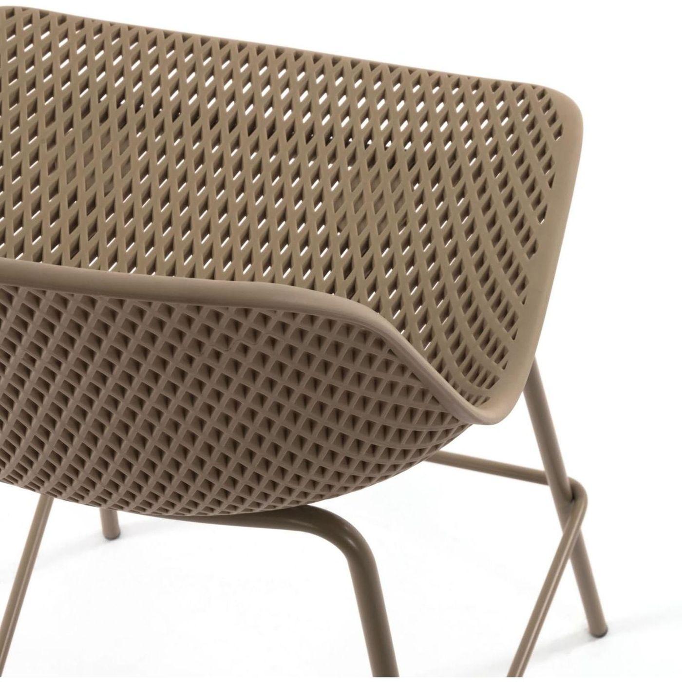 Barhocker Outdoor Garten Quinby Quinby beige Sitzhöhe 75