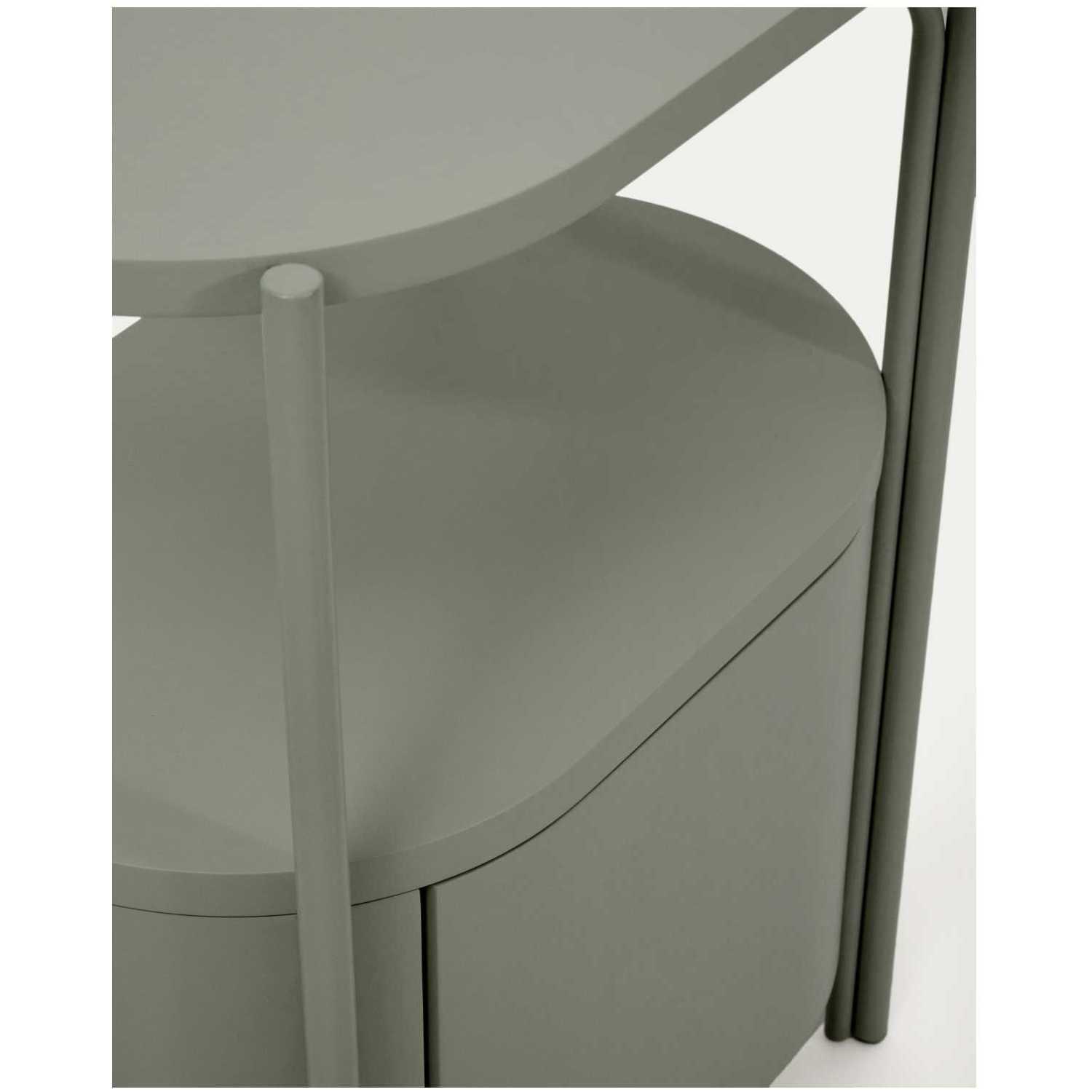 Badezimmermöbel Arely mit Stahlgestell und grün lackiertem MDF 60x40