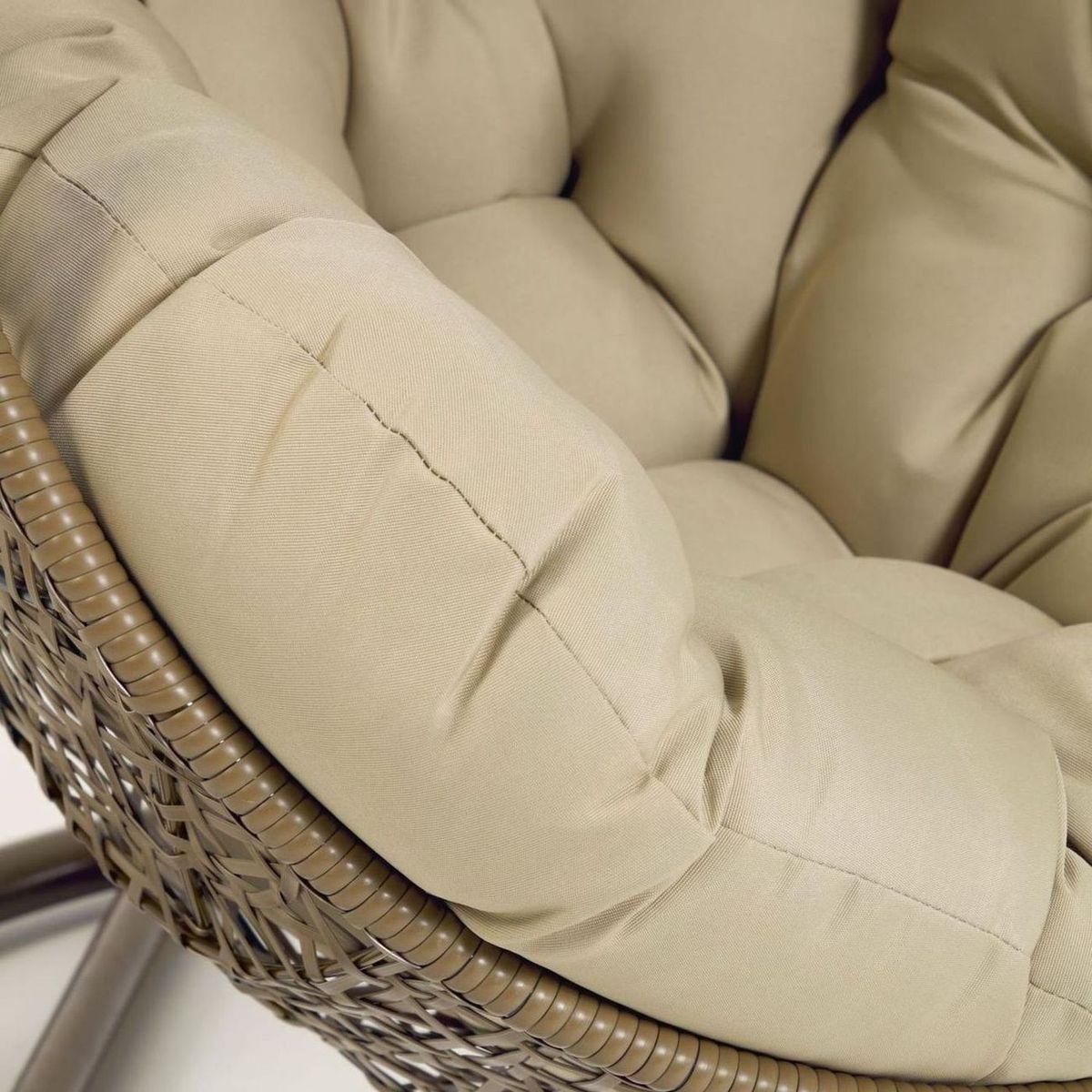 Garten Hängesessel Florence Poly Rattan braun