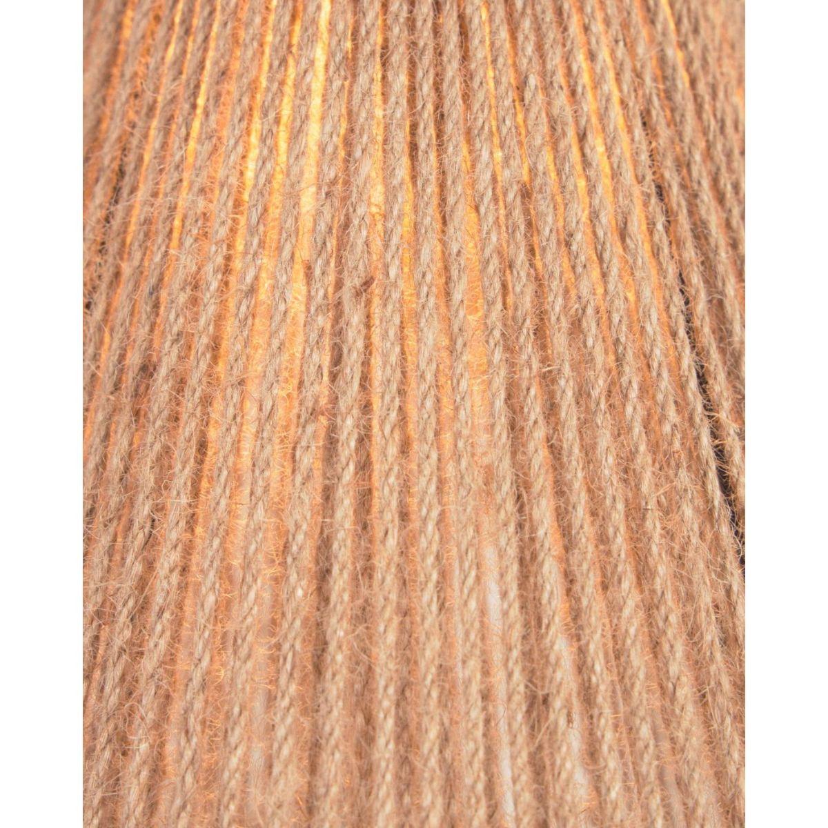 Crista Lampenschirm für Deckenlampe aus Jute natur 24.5x24.5