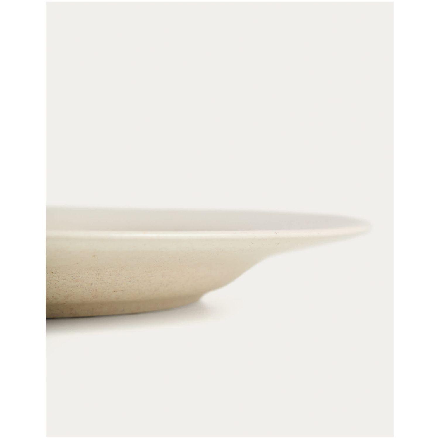 Dessertteller Sarel aus Keramik in Beige