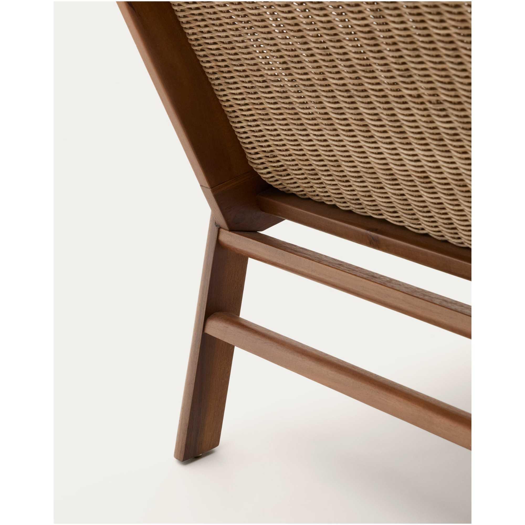 Gartensessel Sofa Itani Teakholz massiv synthetischem Rattan FSC 100%
