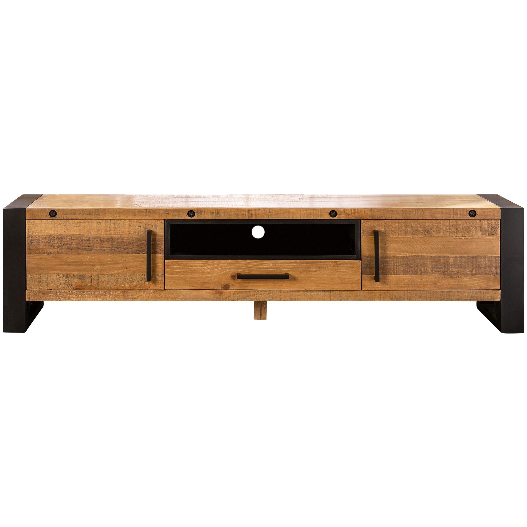 TV Board X-Vintage 200cm Pinienholz natur