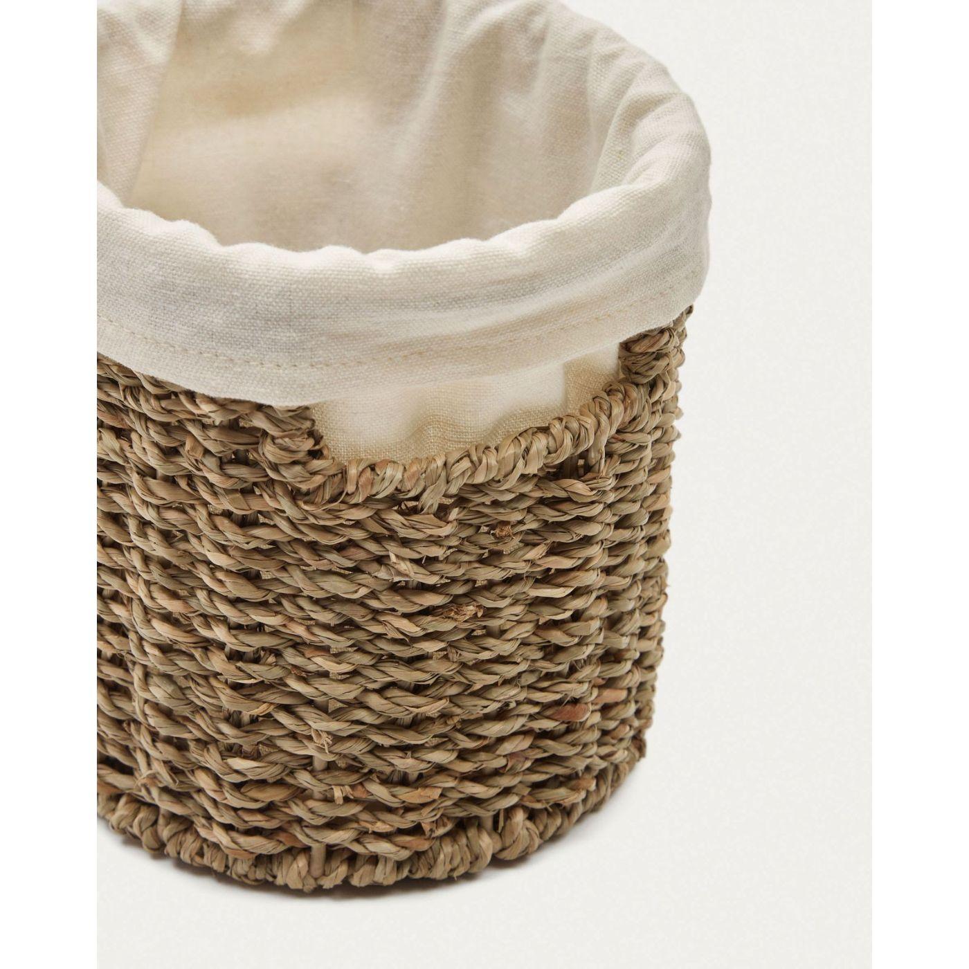 Korb rund Tossa aus Rattan Naturfasern (mit Einlage)