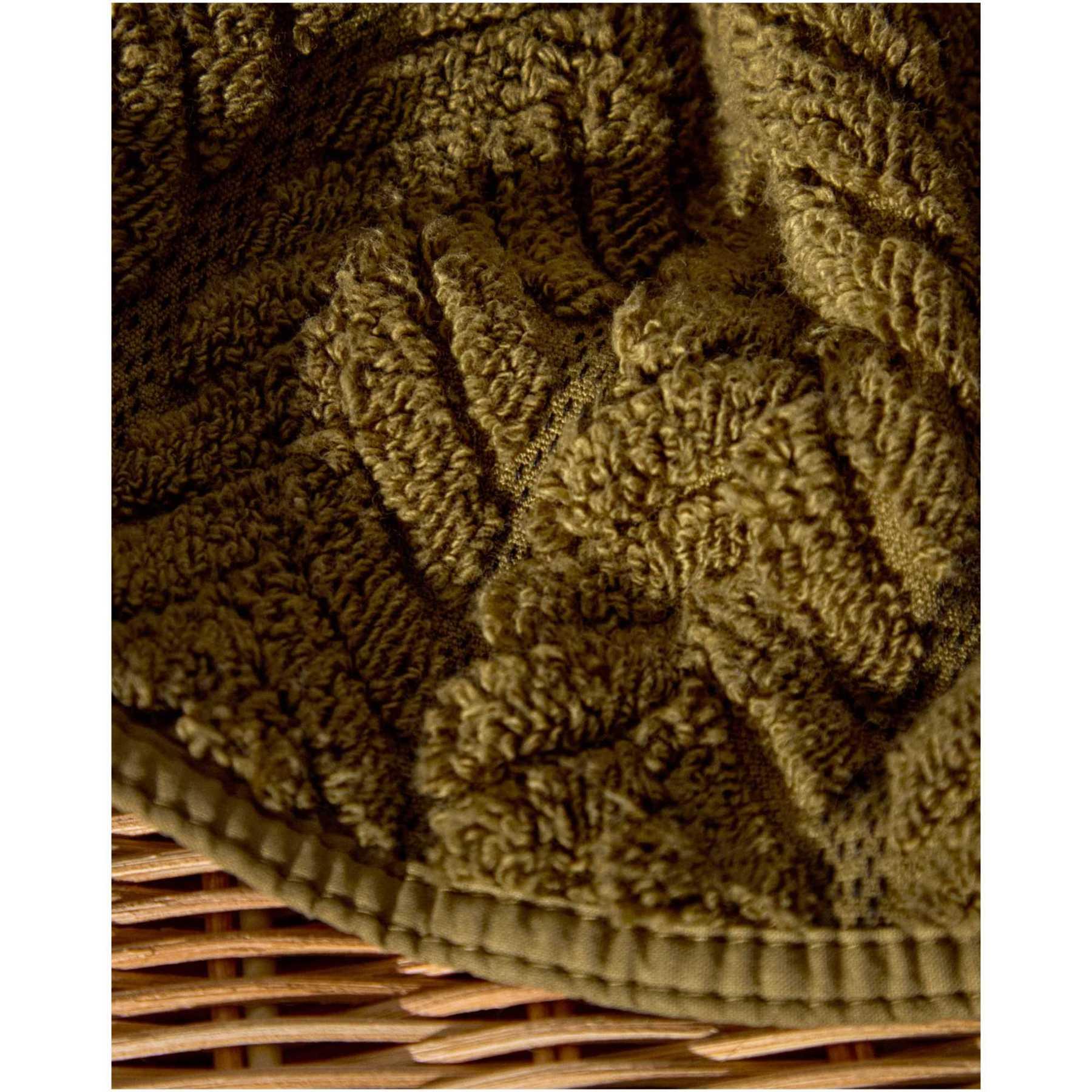 Gästehandtuch Rune 100% Baumwolle Jacquard grün 30x50