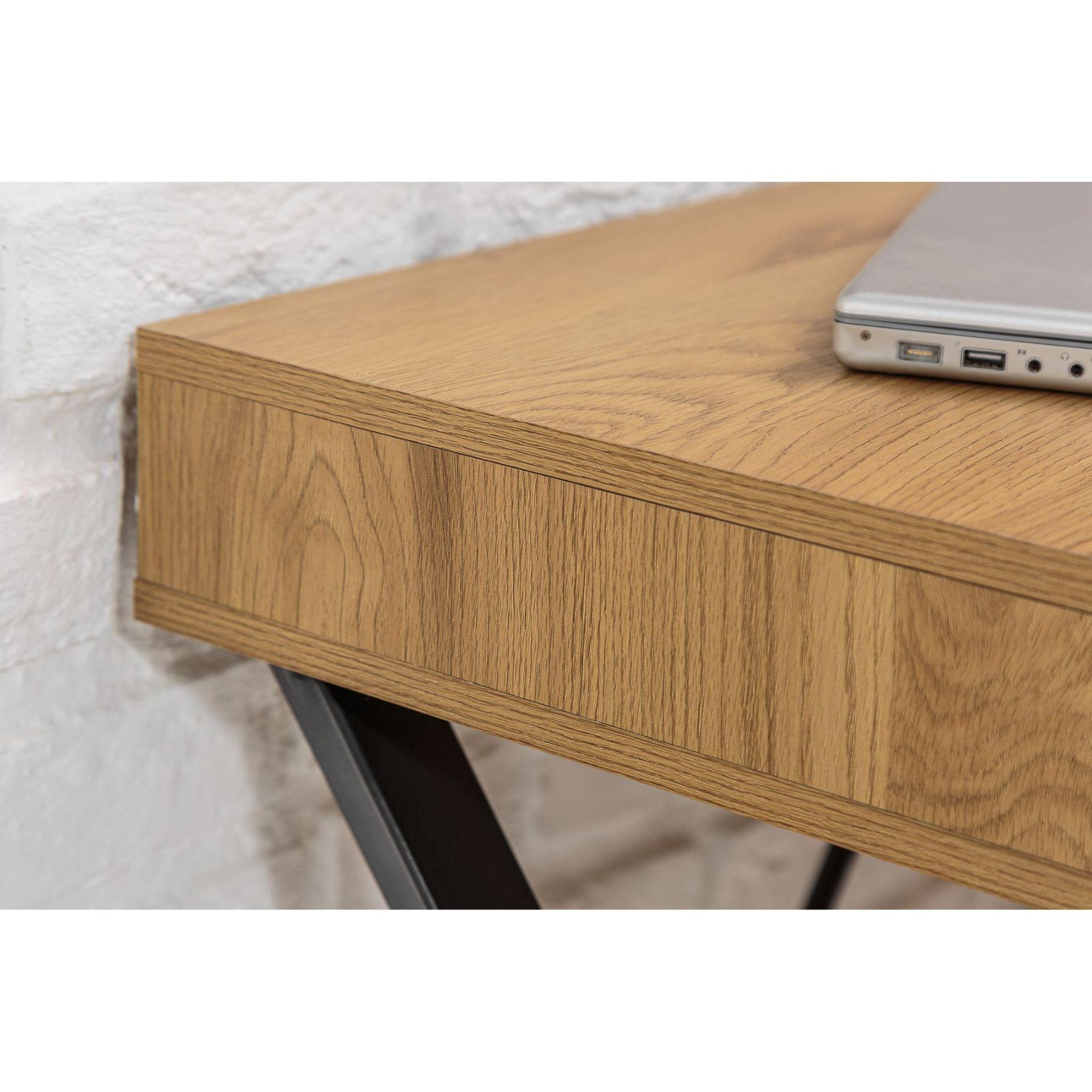 Schreibtisch Basic 110cm Eiche-Optik