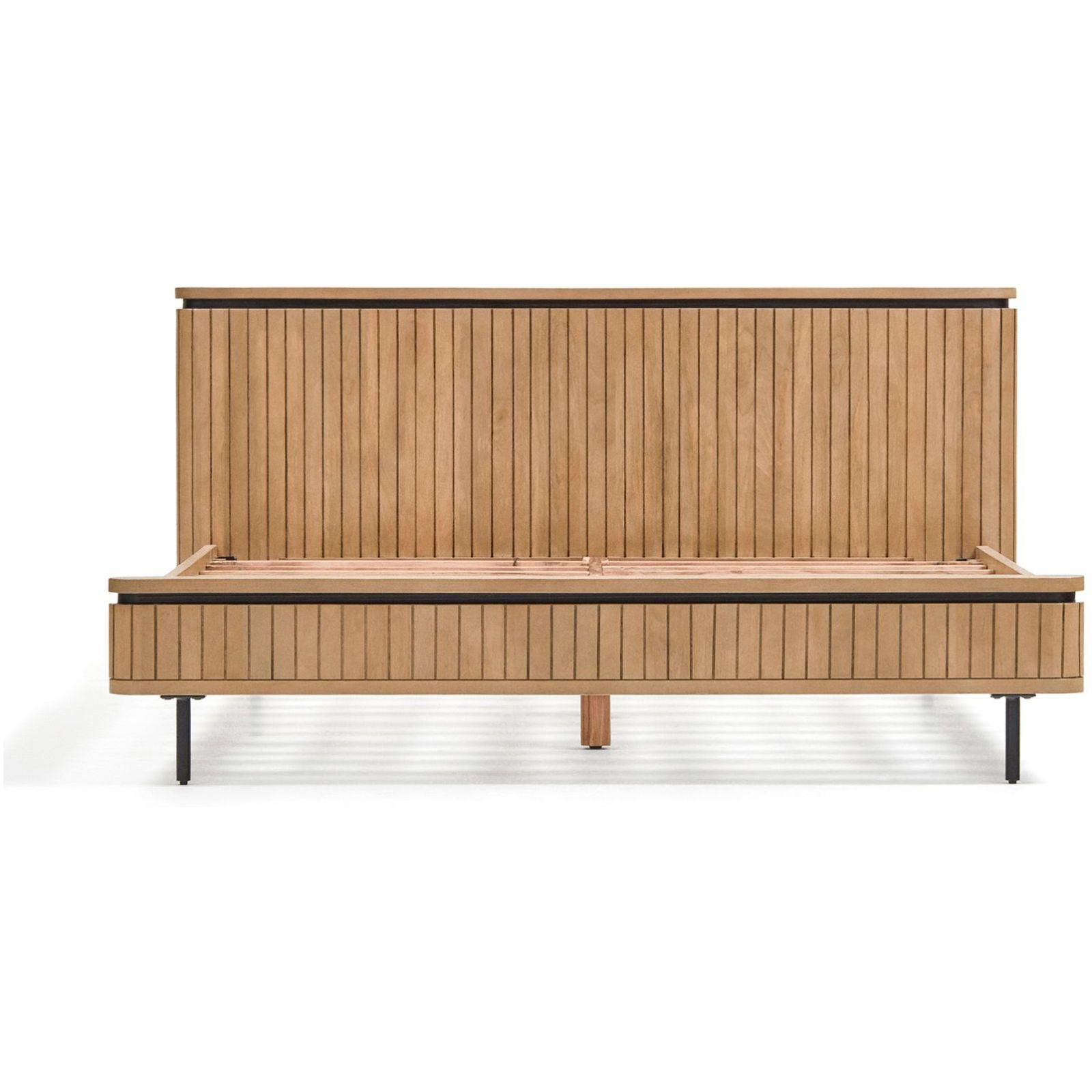 Holzbett Licia Mangoholz natur 160x200