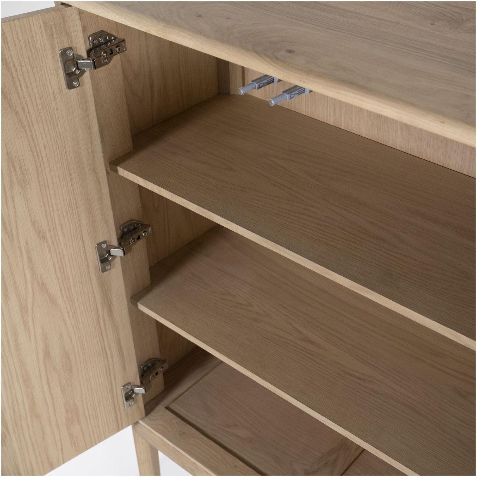 Bücherregal Marvin Eichenholzfurnier natur 90x180