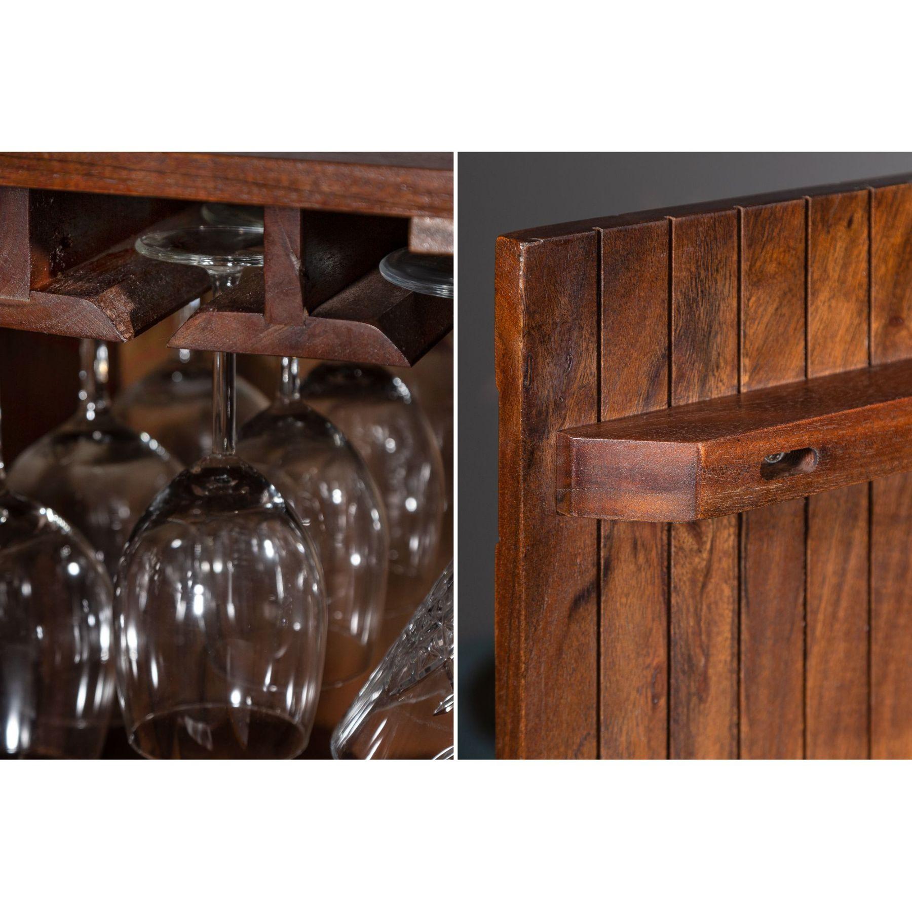 Barschrank Beehive I 75cm Akazienholz