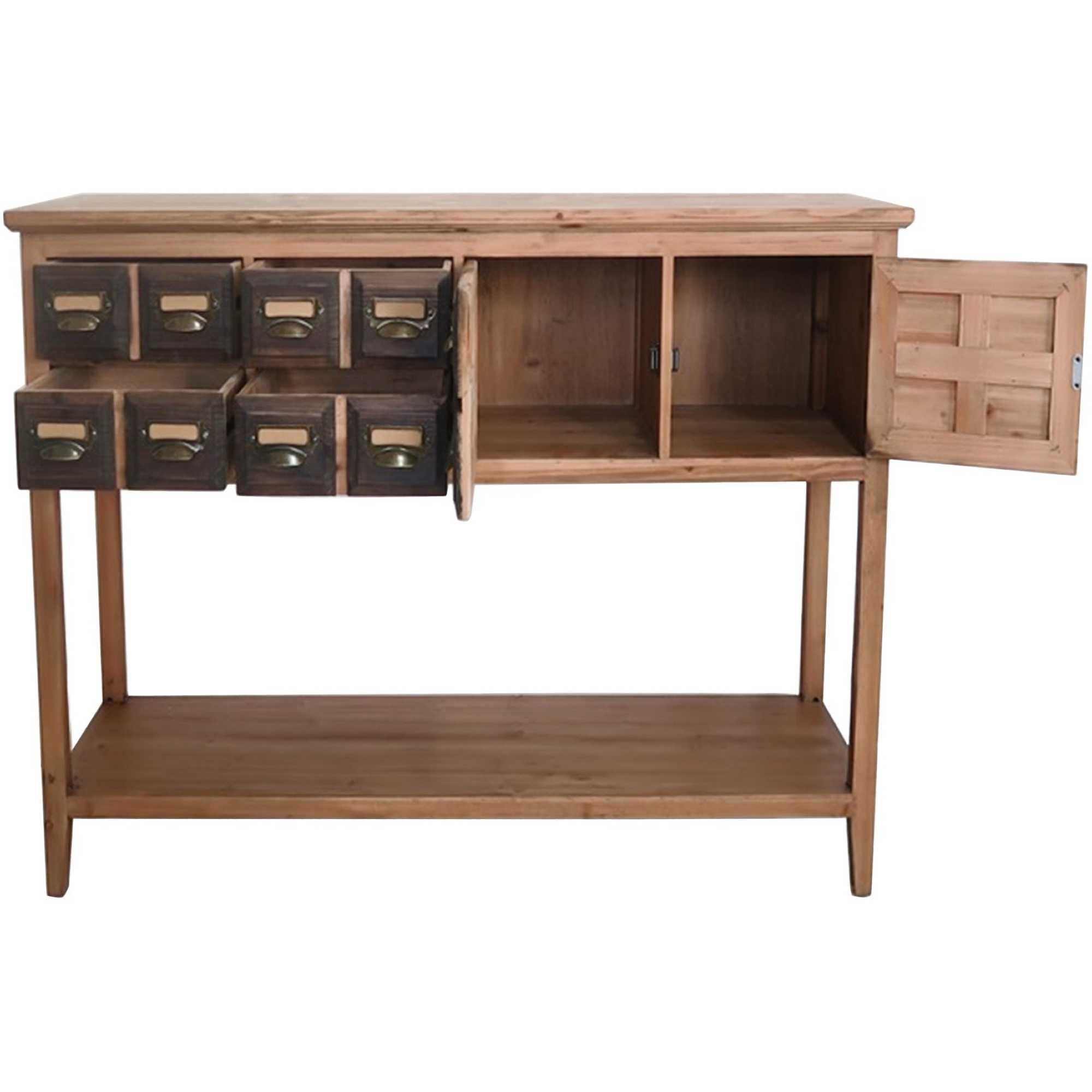 Apothekerkommode mit Schubladen Natural Loft Pinienholz natur 125x84