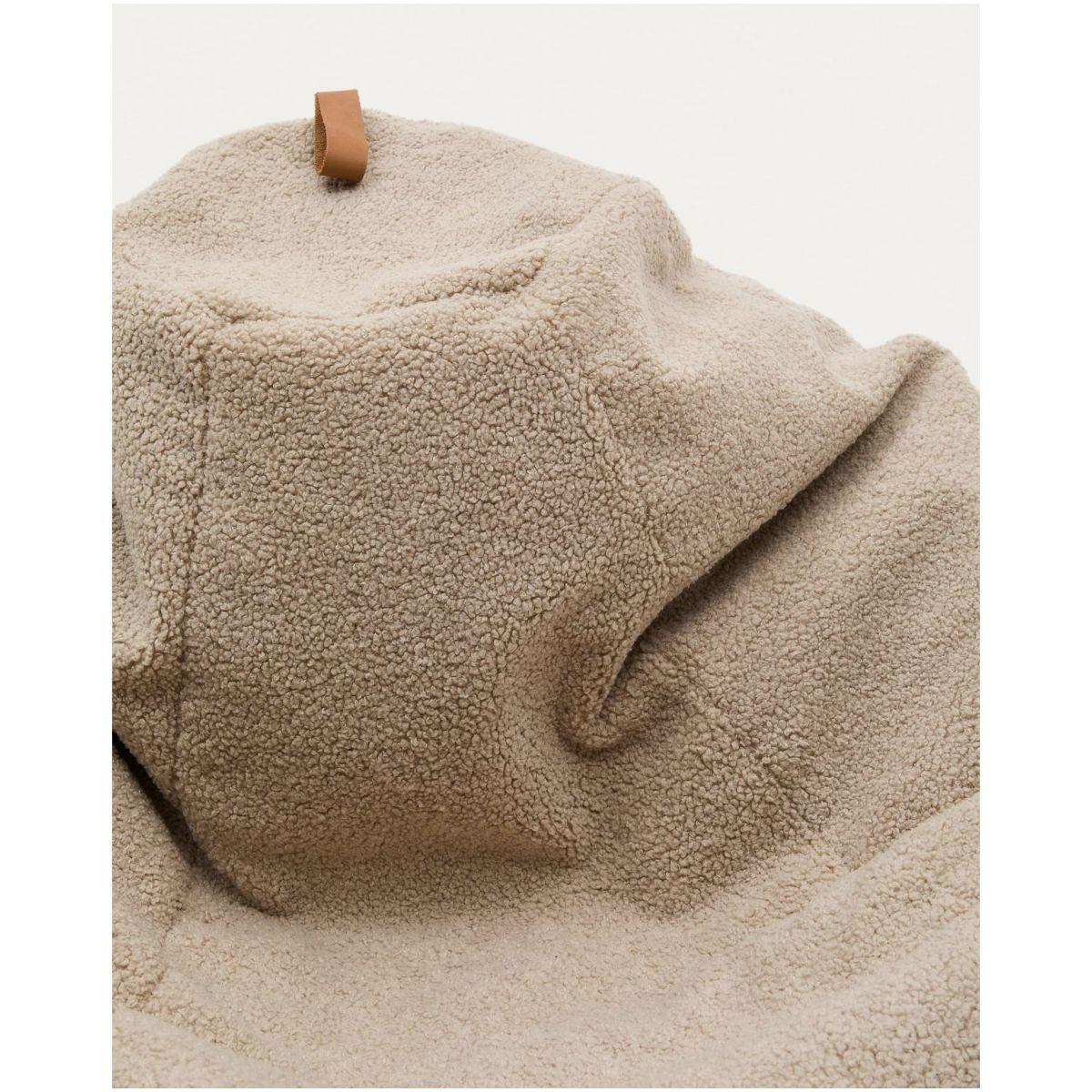 Sitzsack Vicka Bouclé Stoff beige 70x70
