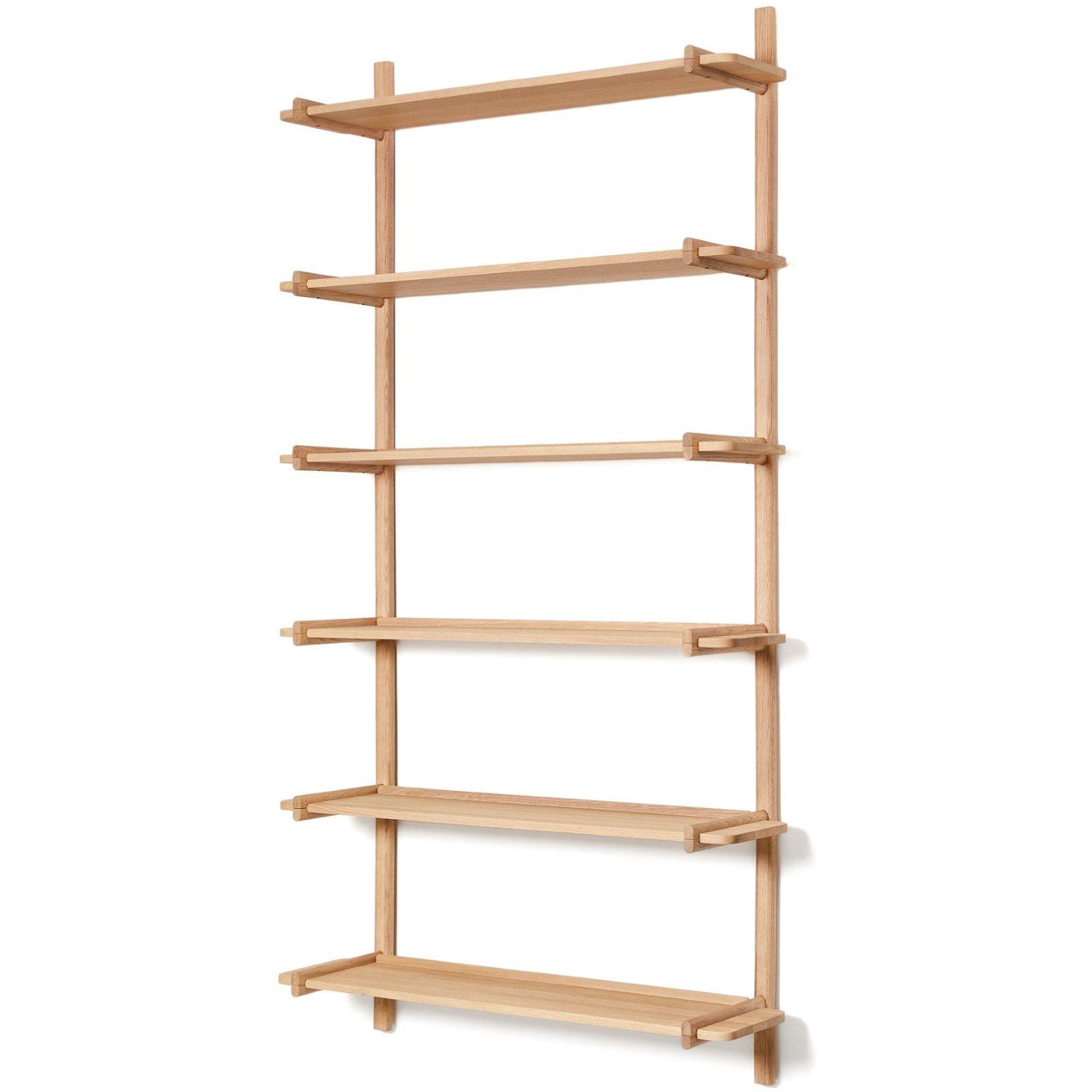 Wandregal 110 Modular Sitra Eichenholz massiv natur 6er