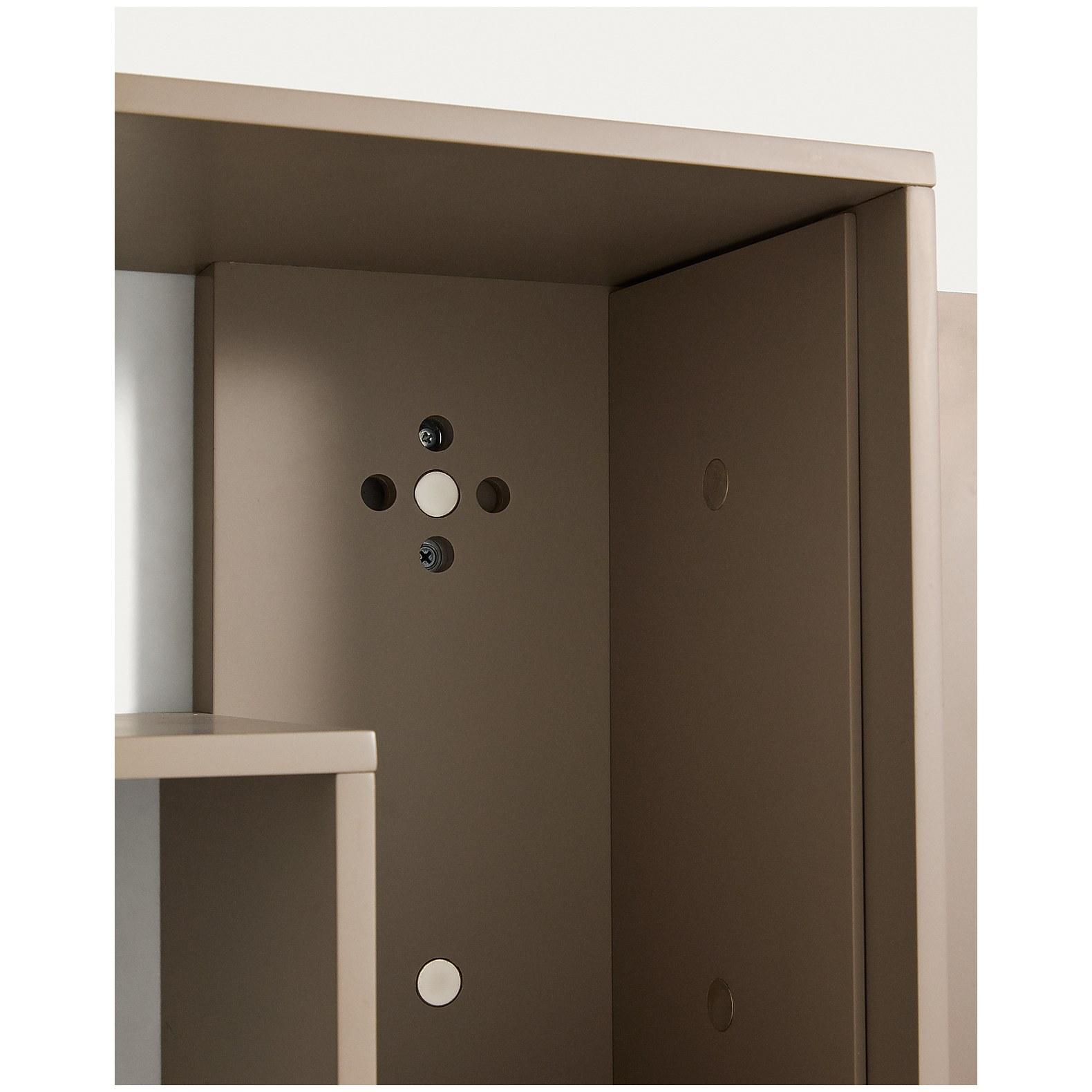 Modularregal Ina aus taupefarben lackiertem MDF 80x80 FSC 100%